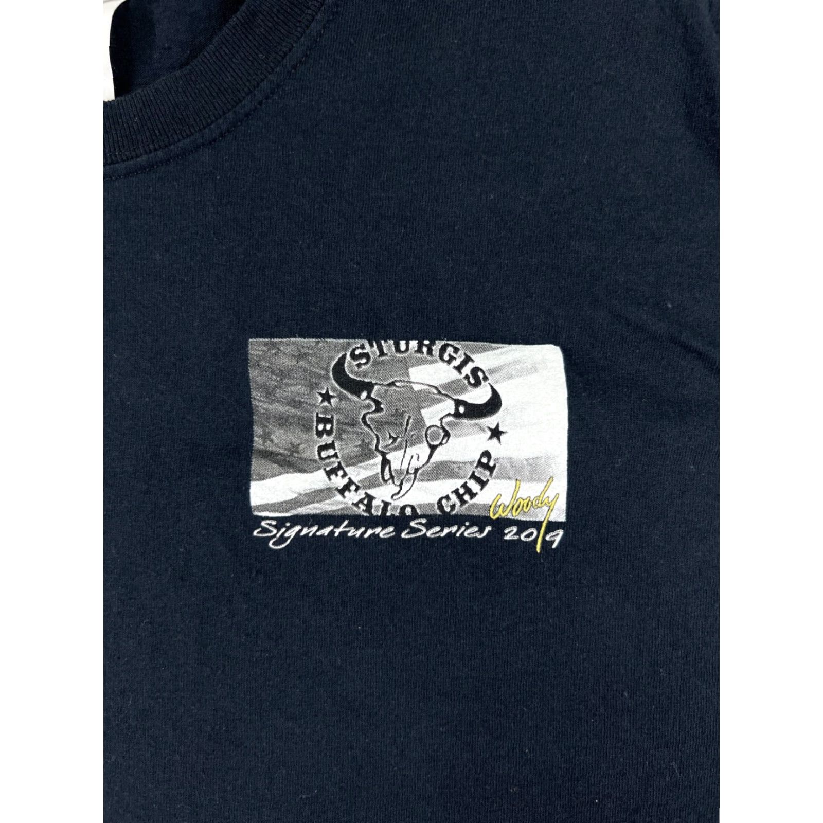 Vintage Sturgis Shirt Womens Medium Black Hills Rally 2019 100% Cotton Short Sleeve Crew Size M / US 6-8 / IT 42-44 - 3 Thumbnail