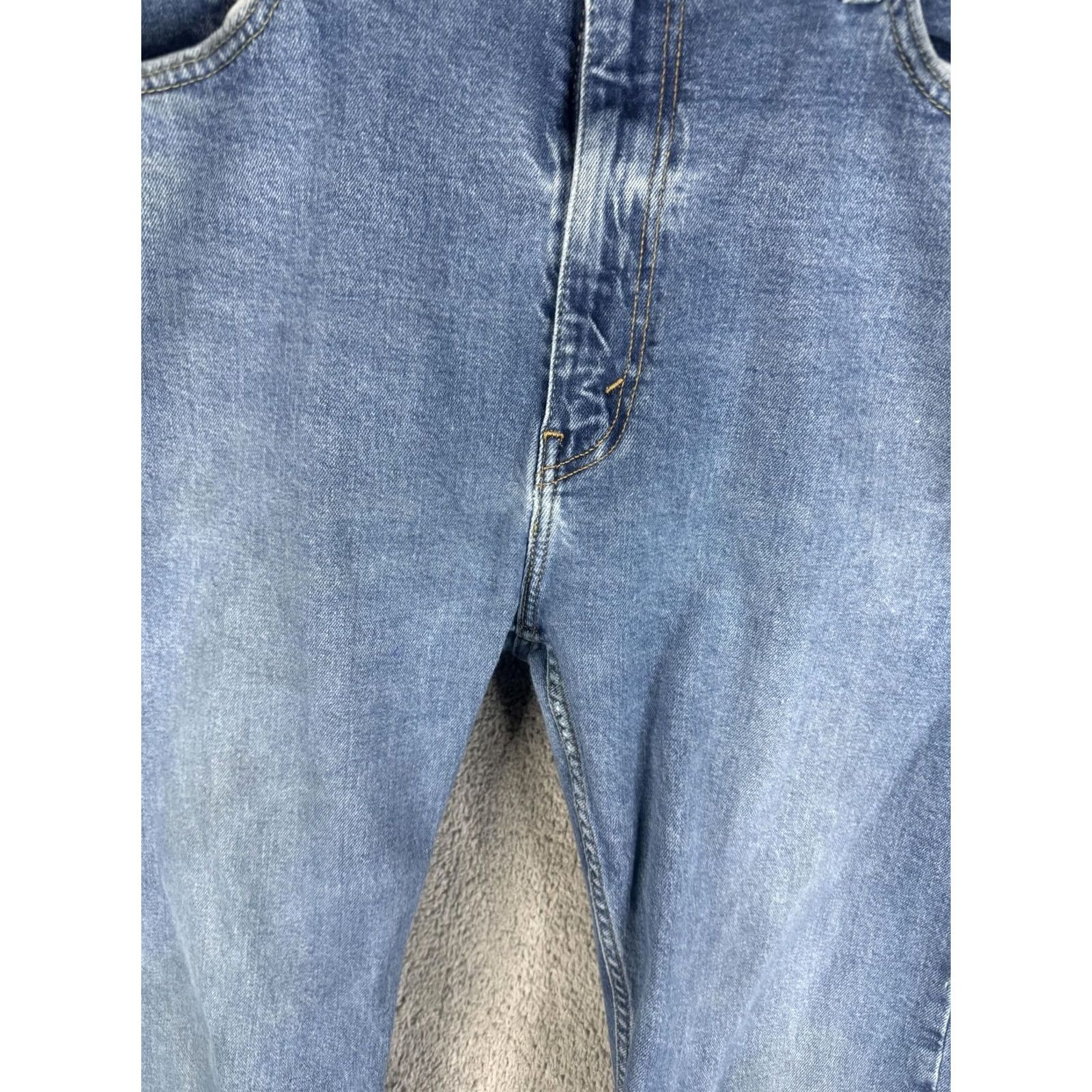 Levi's Levi's 505 Jeans Mens 40x32 Blue Denim Straight Regular Fit WaterLess Wash Denim Pocket Zip Levi's 500 Series Size US 40 / EU 56 - 5 Thumbnail