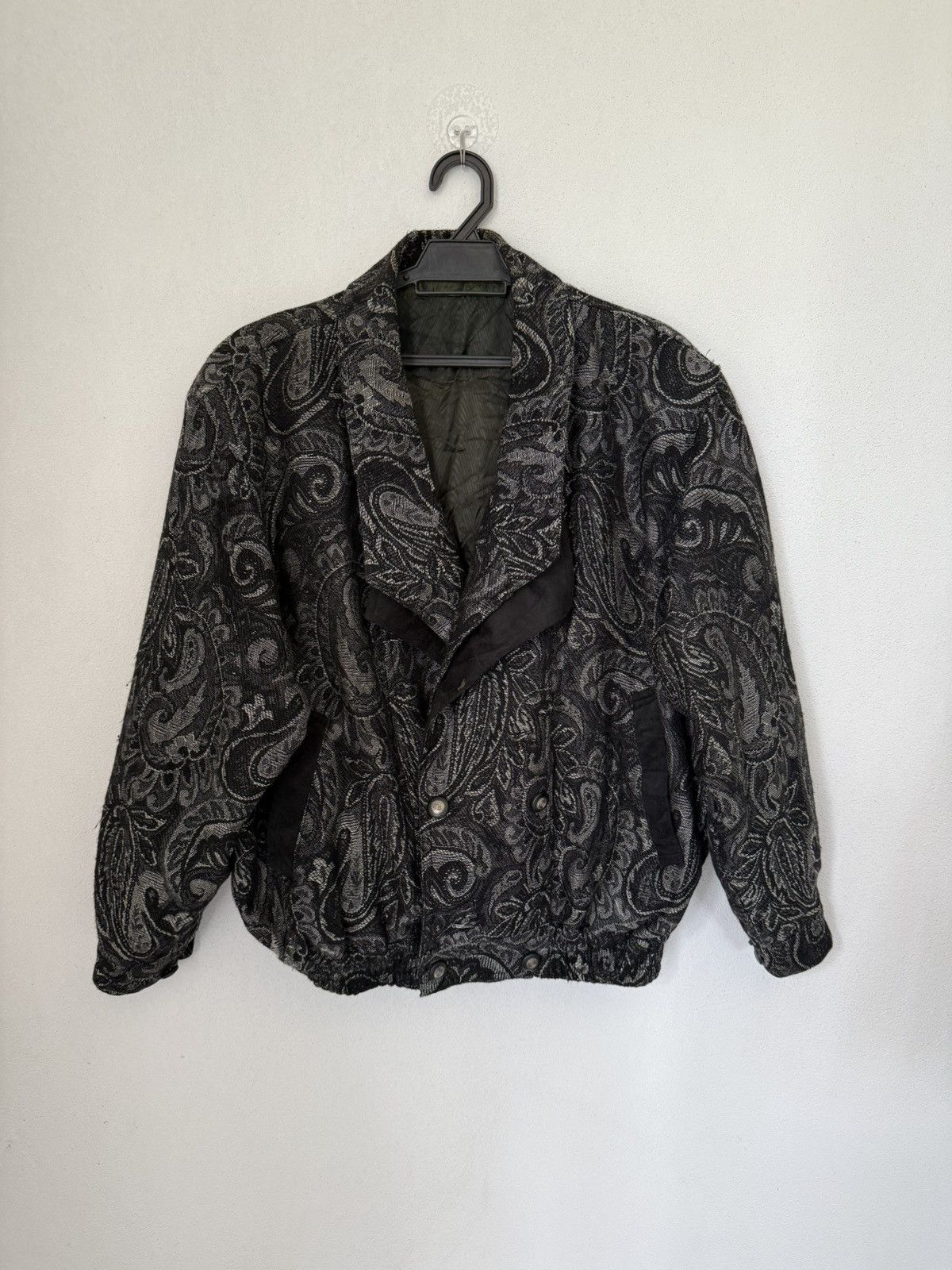 Japanese Brand × Y's × Y's for Men Y'S PAISLEY JACKET JAPAN TRADITIONAL DESIGN BLACK STYLE Size US M / EU 48-50 / 2 - 1 Thumbnail