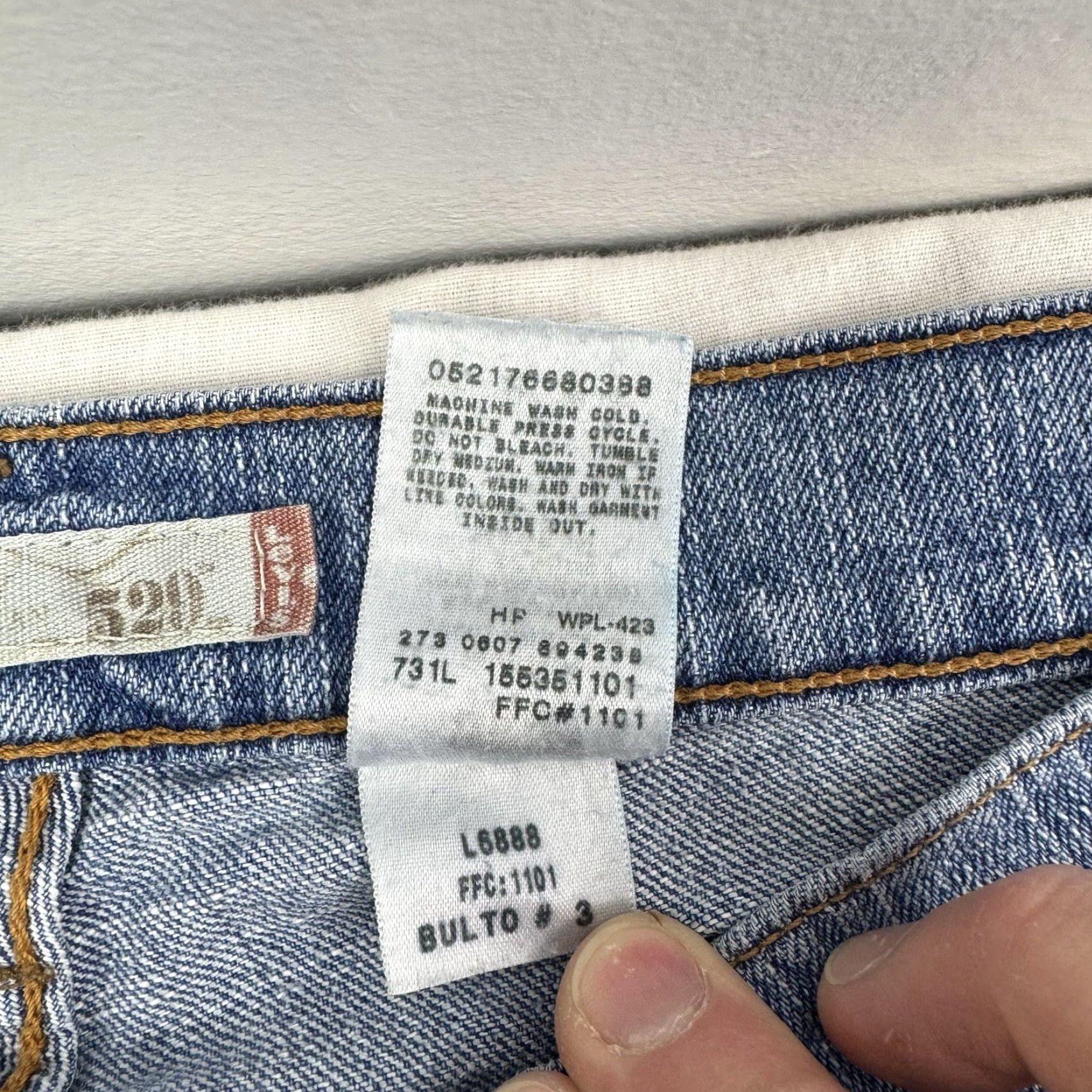 Levi's VINTAGE Levi's 529 Jeans Bootcut Womens 8 Blue Mid Hippster Y2K Hipster 90s? Size 30" / US 8 / IT 44 - 5 Thumbnail