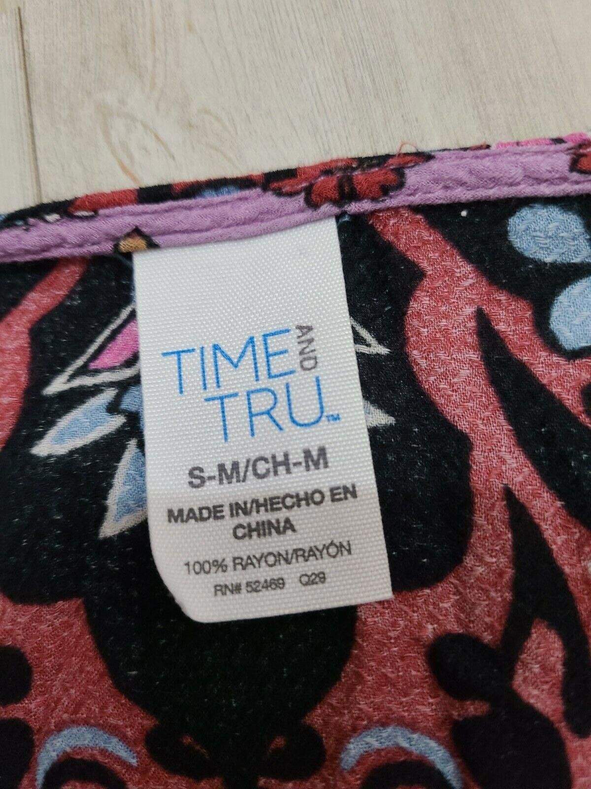 Designer Time And Tru Kimono Small Boho Hippie Ruana Open Front Size S / US 4 / IT 40 - 2 Thumbnail