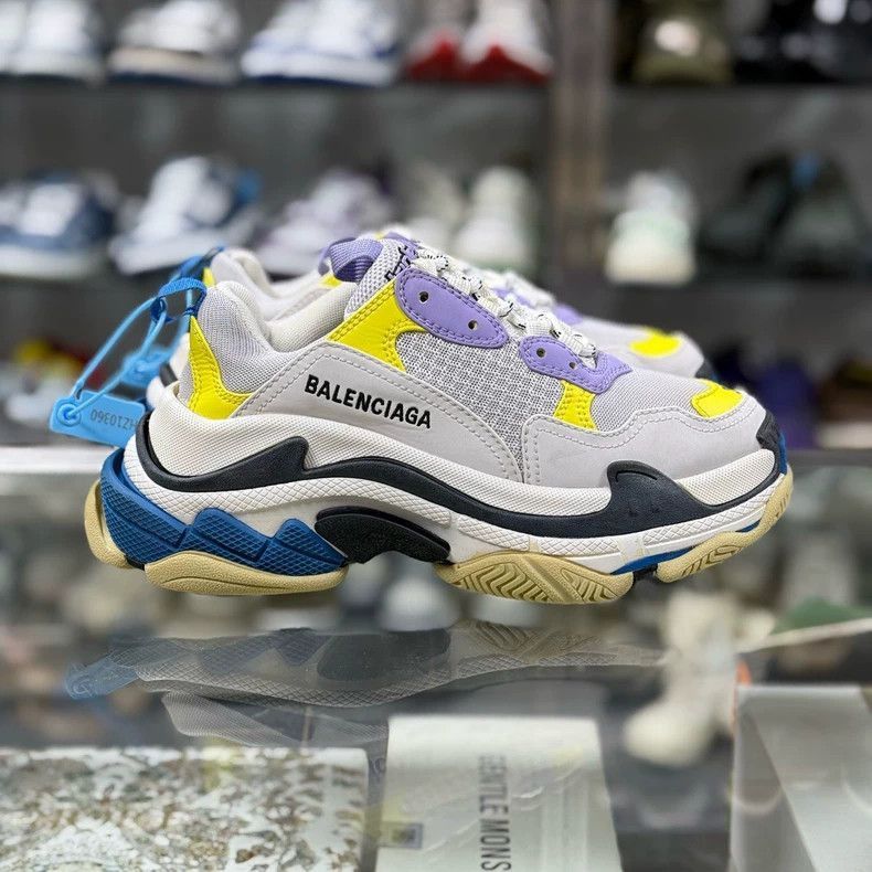 Balenciaga Balenciaga Triples Yellow White Blue Sneakers-2506 Size US 10 / EU 43 - 2 Thumbnail