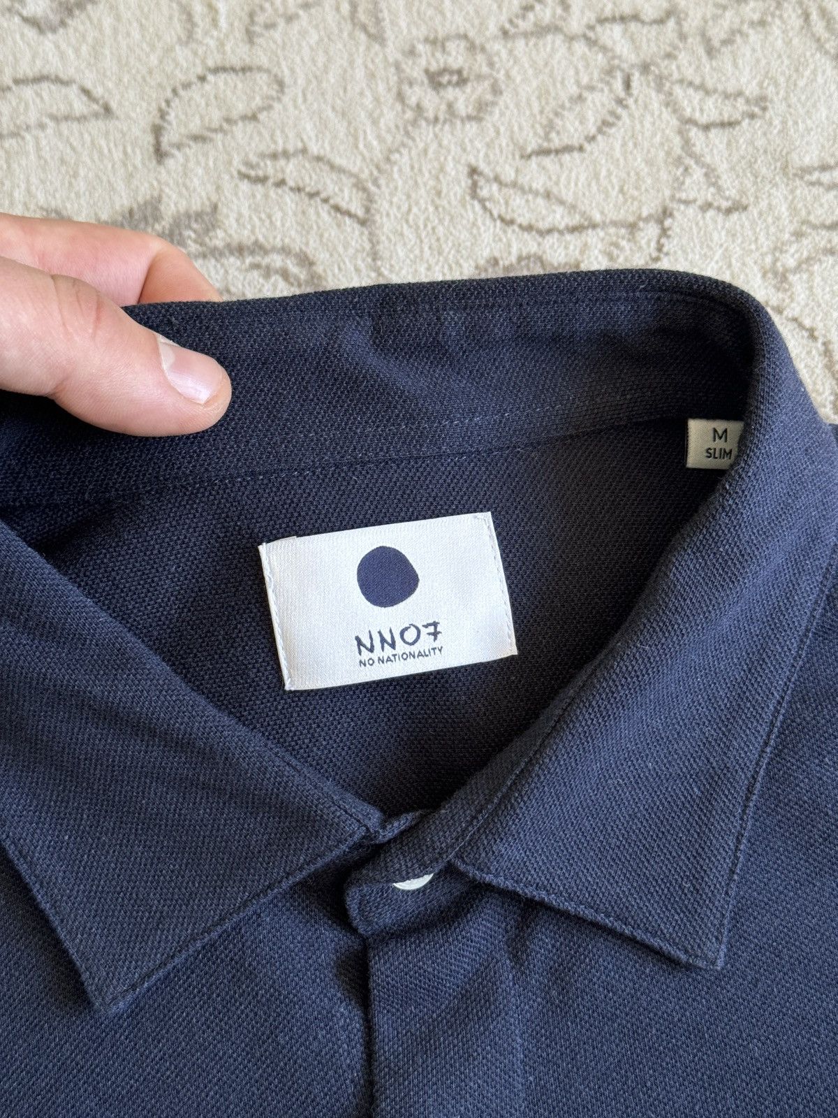 NN07 NN07 No Nationality Sean Jersey Navy Long Sleeve Polo Slim Size US M / EU 48-50 / 2 - 7 Thumbnail