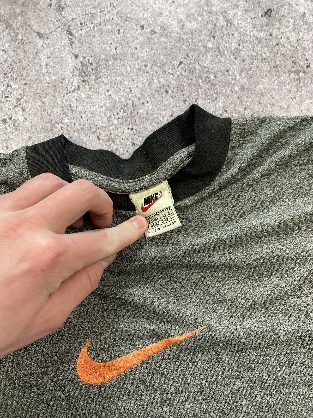 Vintage 90s Dennis Rodman Nike Big Face centre swoosh shirt