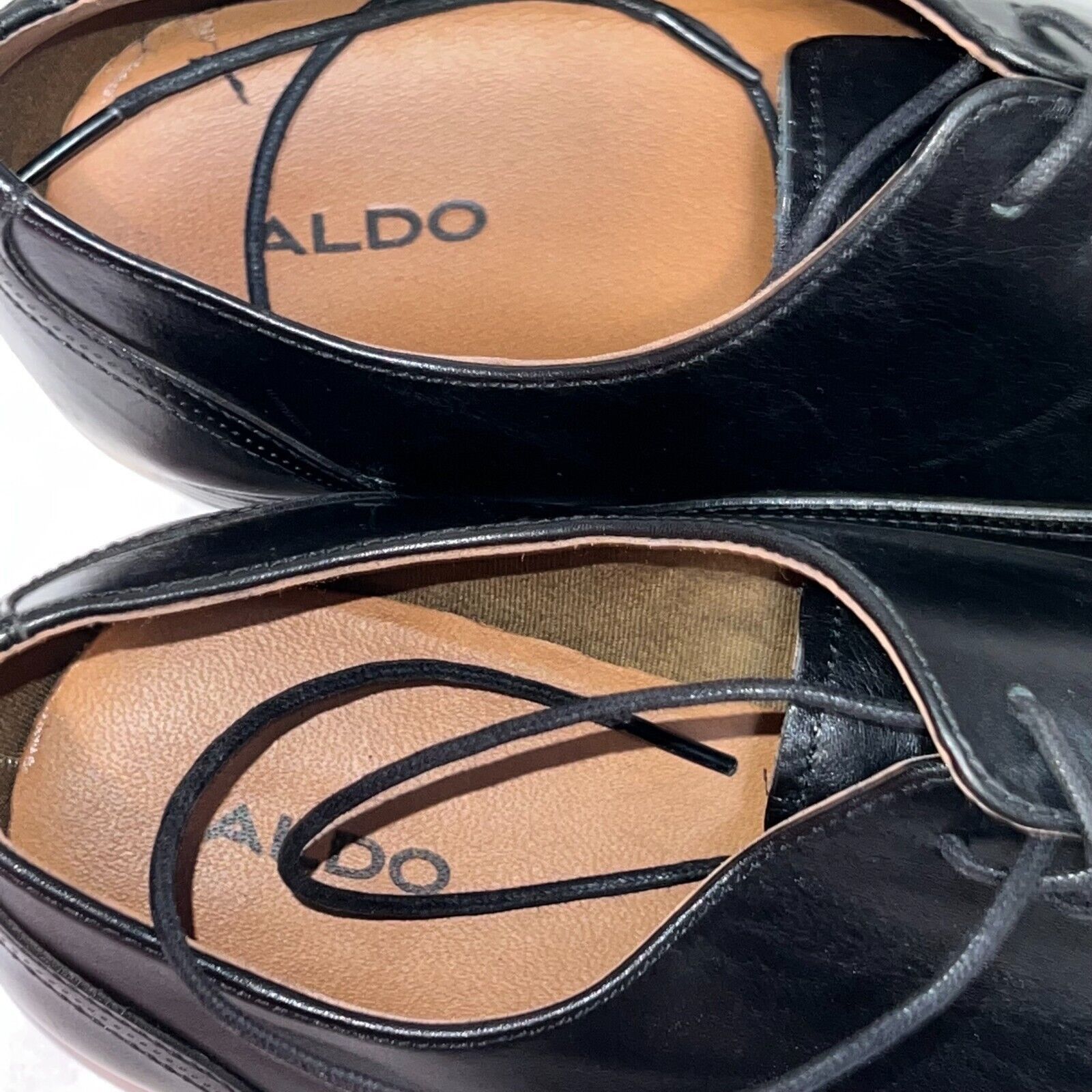 Aldo Aldo Black Leather Cap Toe Lace Dress Oxfords Men's 44 / 11 Size US 11 / EU 44 - 8 Thumbnail
