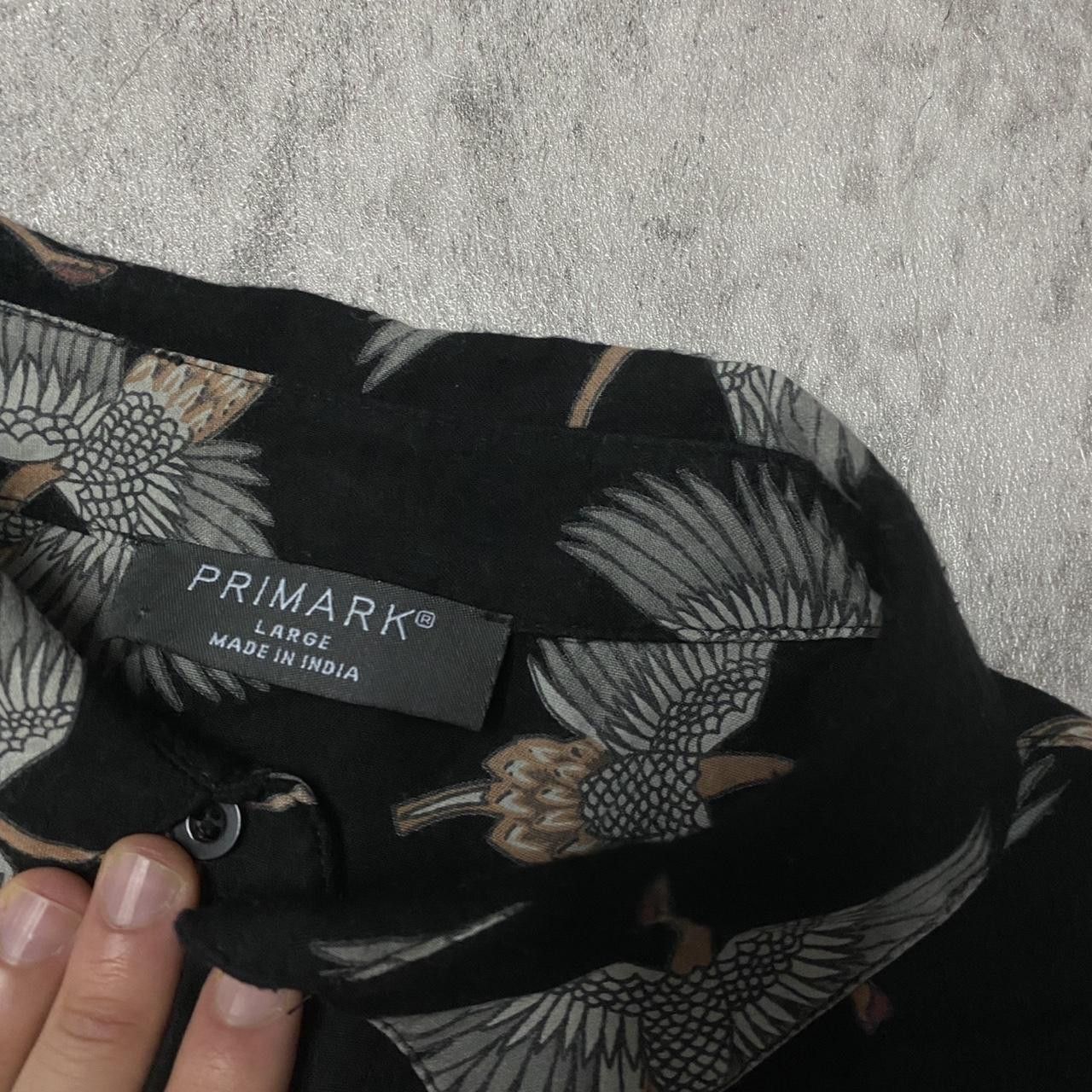 Primark Primark oversized black crane shirt Size US L / EU 52-54 / 3 - 3 Thumbnail