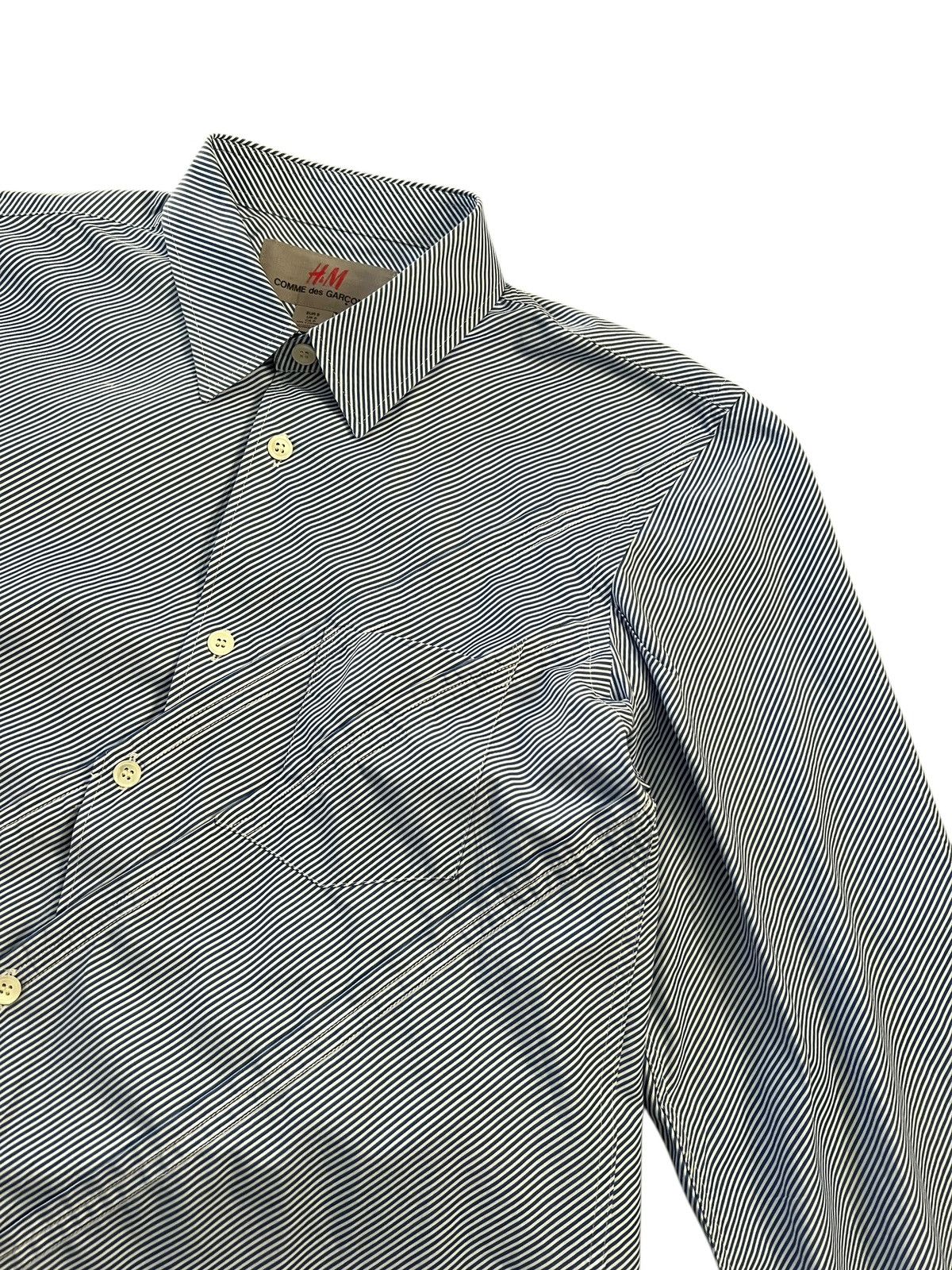 Comme des Garcons × H&M H&M x CDG Paneled Diagonal Stripe Shirt Size US S / EU 44-46 / 1 - 5 Thumbnail
