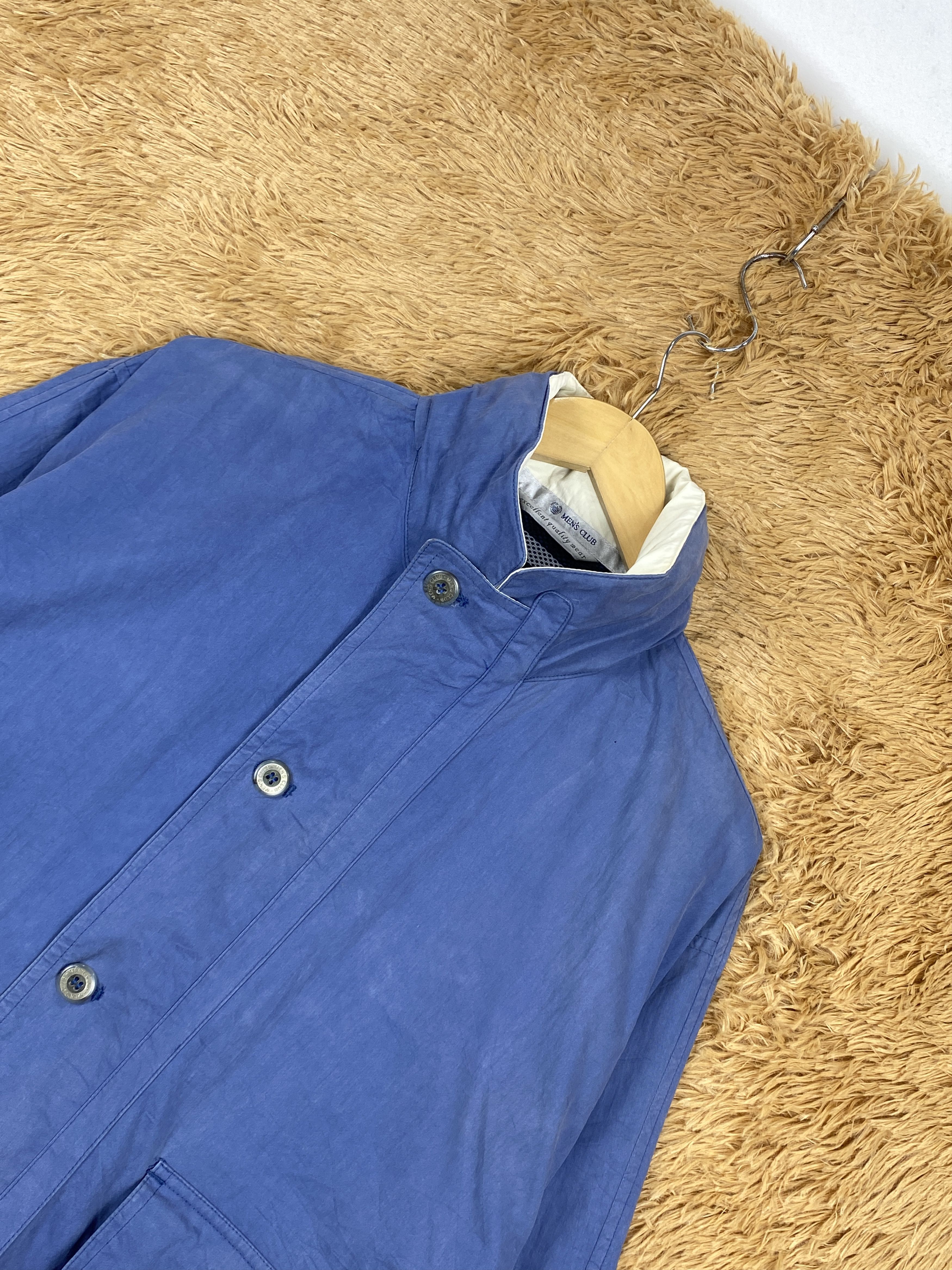 Japanese Brand Vintage Men's Club Zip Up Faded Jacket J1768 Size US M / EU 48-50 / 2 - 2 Thumbnail