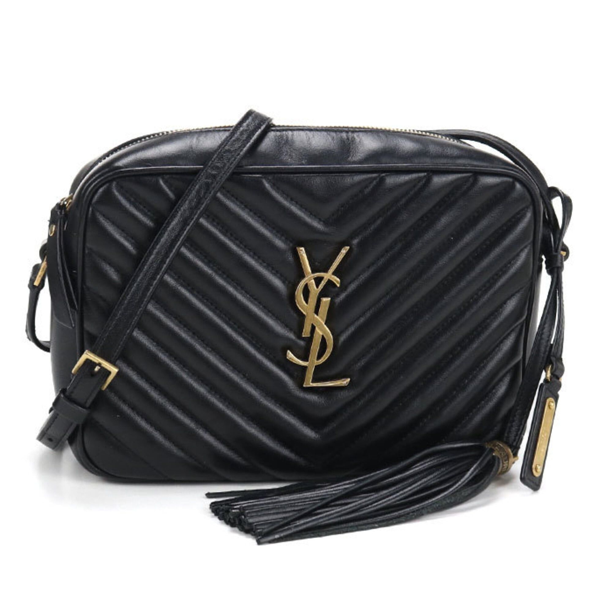 Saint Laurent Paris Saint Laurent Shoulder Bag 612544 Camera Lou Women's Black Size ONE SIZE - 1 Thumbnail