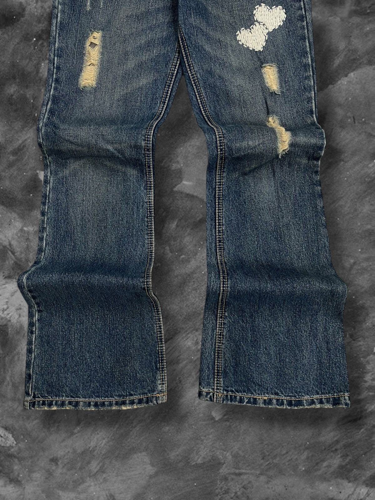 semanticdesign Vintage Rare 90s Japan Designer Semantic Design Flared Denim Size US 30 / EU 46 - 2 Thumbnail