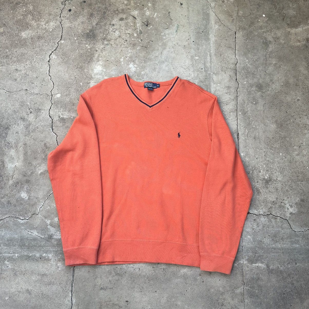 Ralph Lauren Polo Ralph Lauren vintage v neck Sweater Size US XL / EU 56 / 4 - 1 Thumbnail