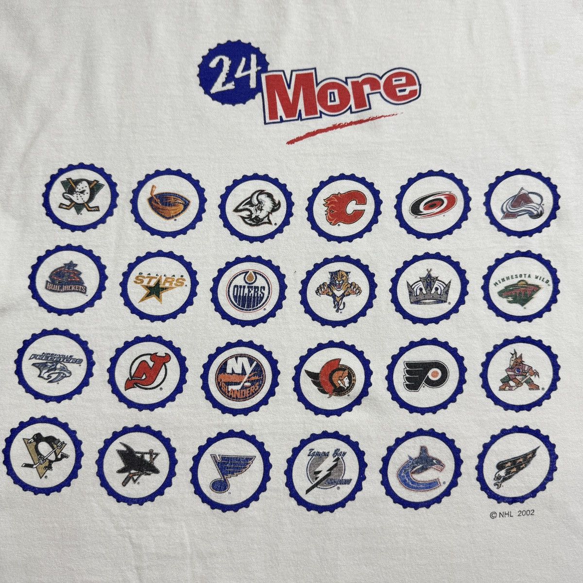 NHL 2002 NHL The Original SIX 24 more teams sport tee Y2K 00s Size US XL / EU 56 / 4 - 2 Thumbnail
