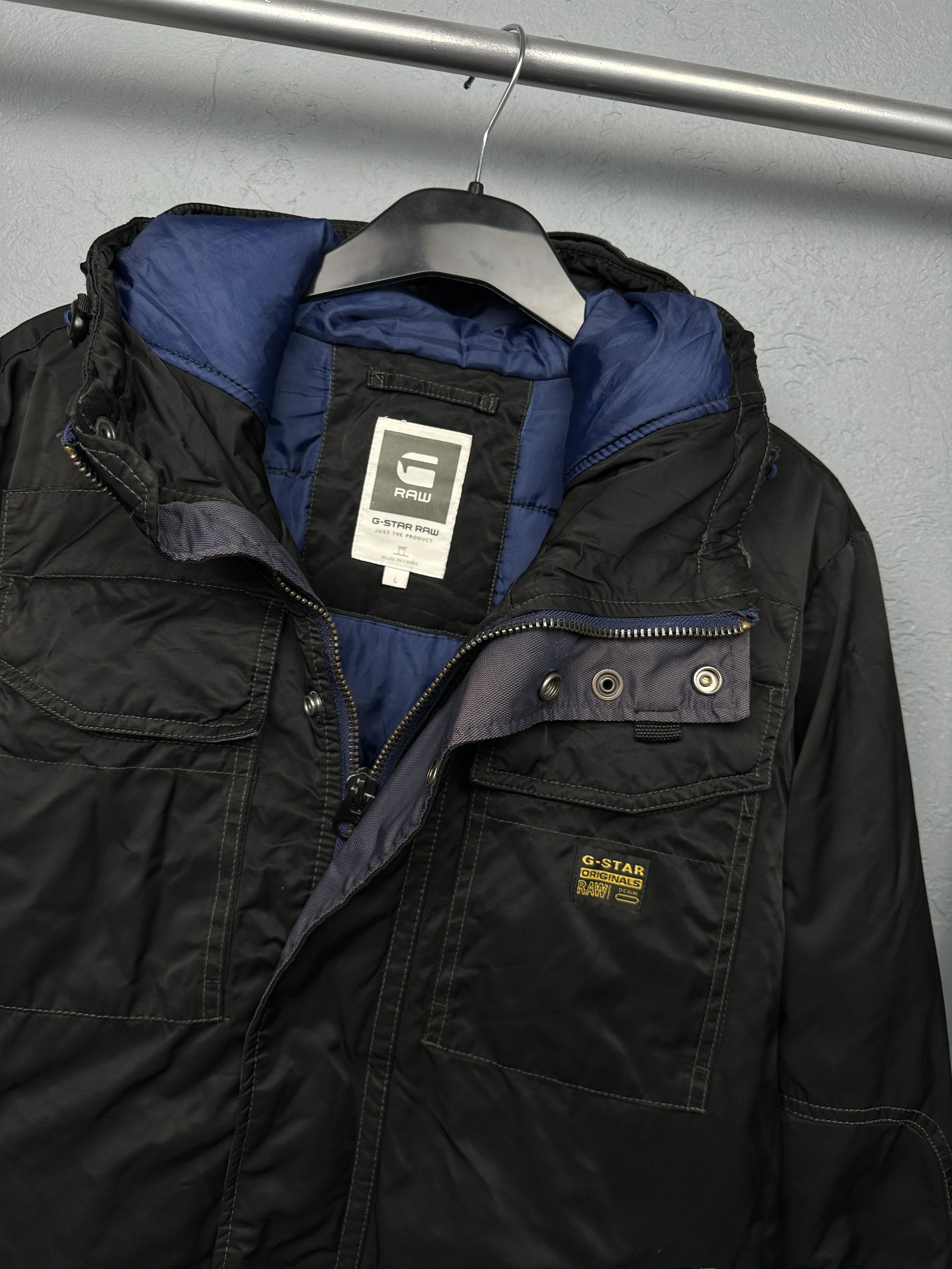 G-Star G Star Raw Vintage Mens Field Hooded Bomber Jacket Size US L / EU 52-54 / 3 - 2 Thumbnail