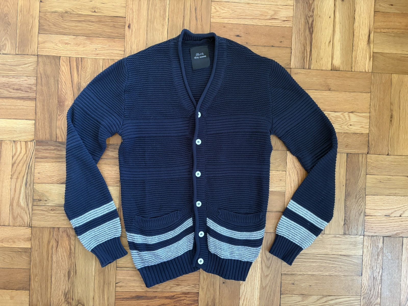 Issey Miyake Tête Homme x Issey Miyaki Knit Cardigan Size US M / EU 48-50 / 2 - 1 Thumbnail