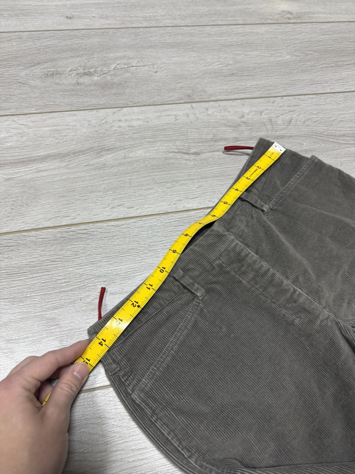 Prada Prada red tab corduroy velvet pants vintage zip Size 27" / US 4 / IT 40 - 10 Thumbnail