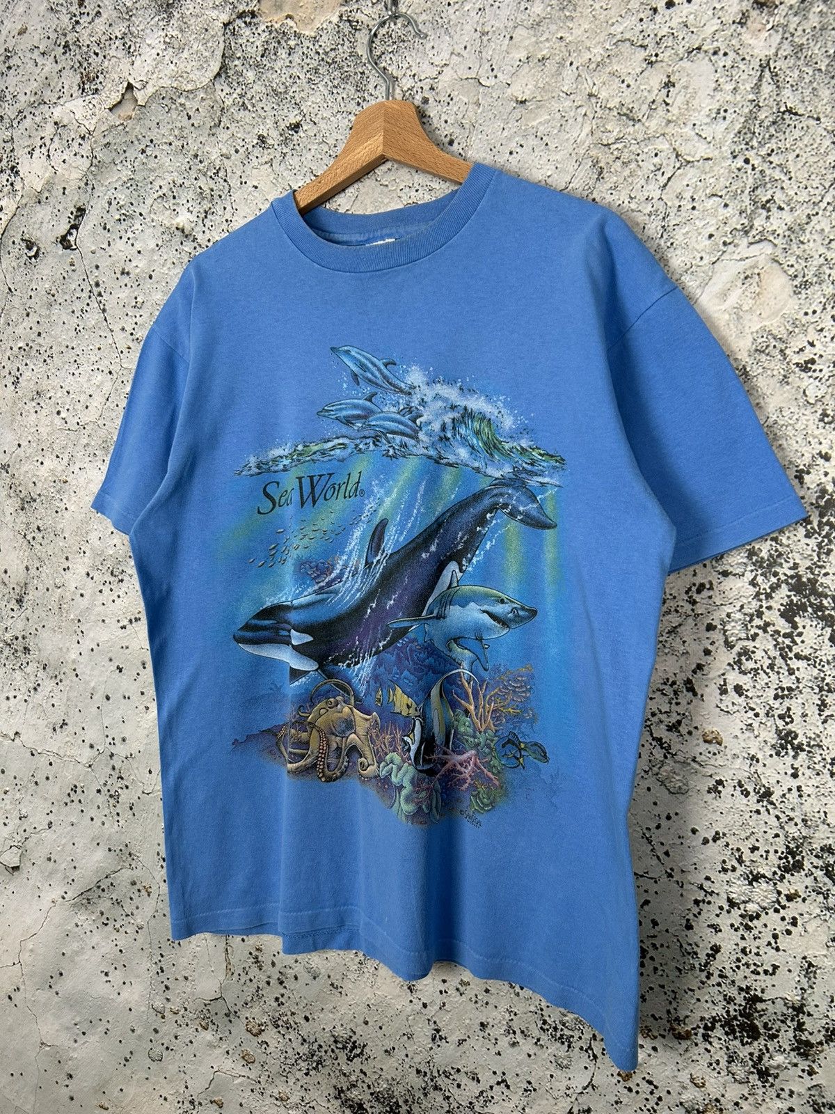 Vintage Vintage Sea World 90s Single Stitch Graphic Tee Hype Rare Size US L / EU 52-54 / 3 - 2 Thumbnail