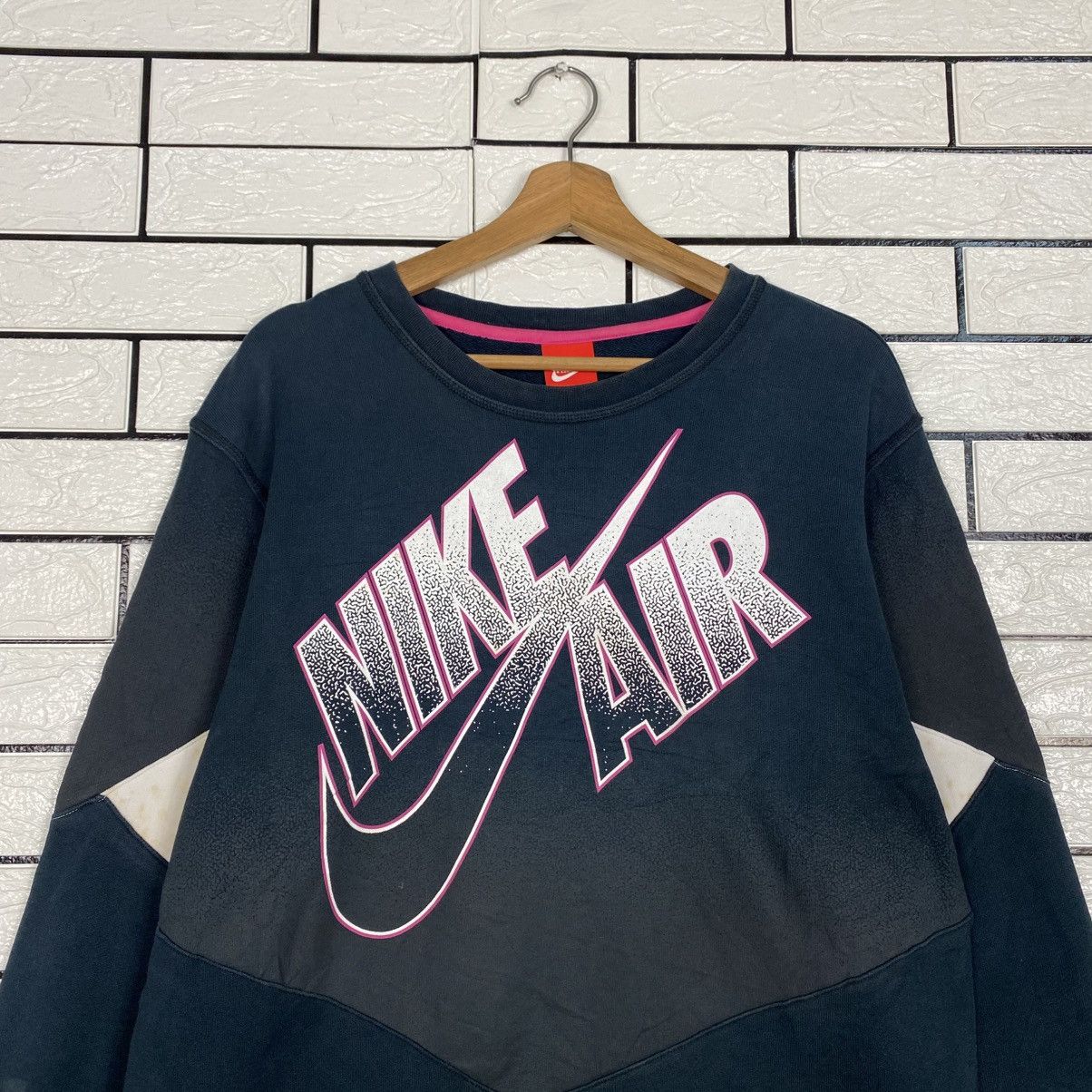 Nike 📌Nike Air Long Sleeve Sweatshirt Big Swoosh Size US L / EU 52-54 / 3 - 4 Thumbnail