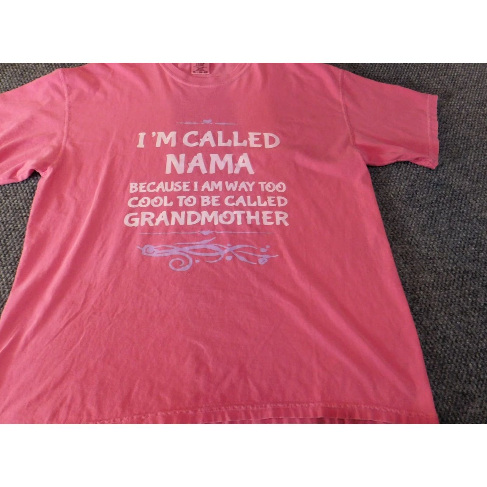 Comfort Colors Comfort Colors Mens Shirt XL Pink Crew Neck Short Sleeve Knit Cotton Logo T-Shirt Classic Size US XL / EU 56 / 4 - 2 Thumbnail