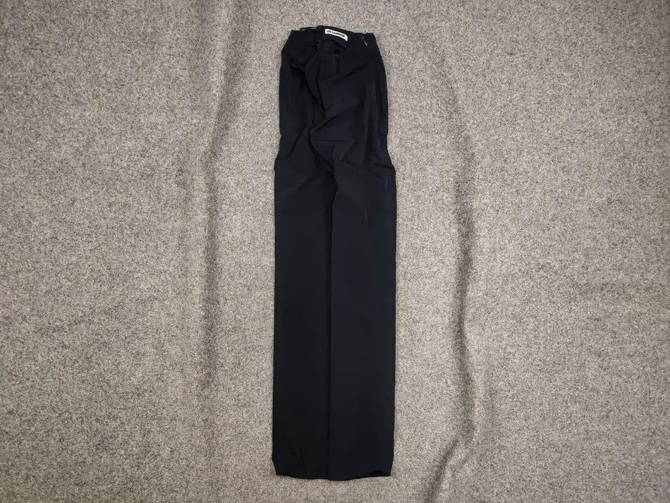 Jil Sander Vintage Jil Sander Woman Polyamide Dark blue ankle Zip Pants Size 40" / US 18 - 1 Thumbnail