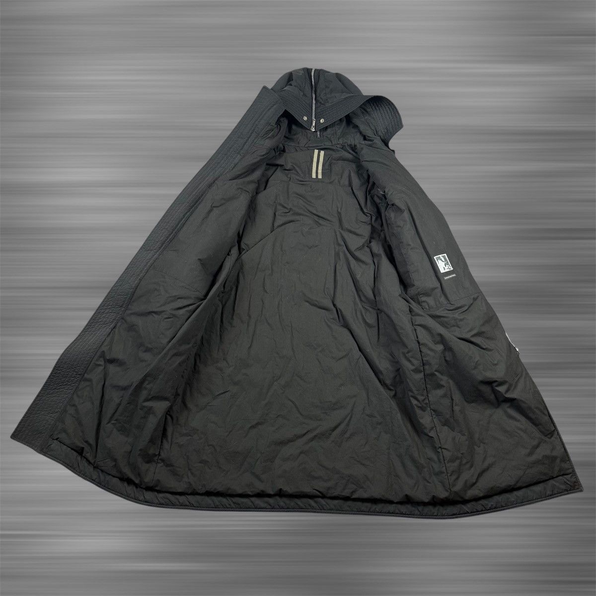 Rick Owens Rick Owens DRKSHDHW Black Hooded Long Heavy Parka Size US M / EU 48-50 / 2 - 6 Thumbnail