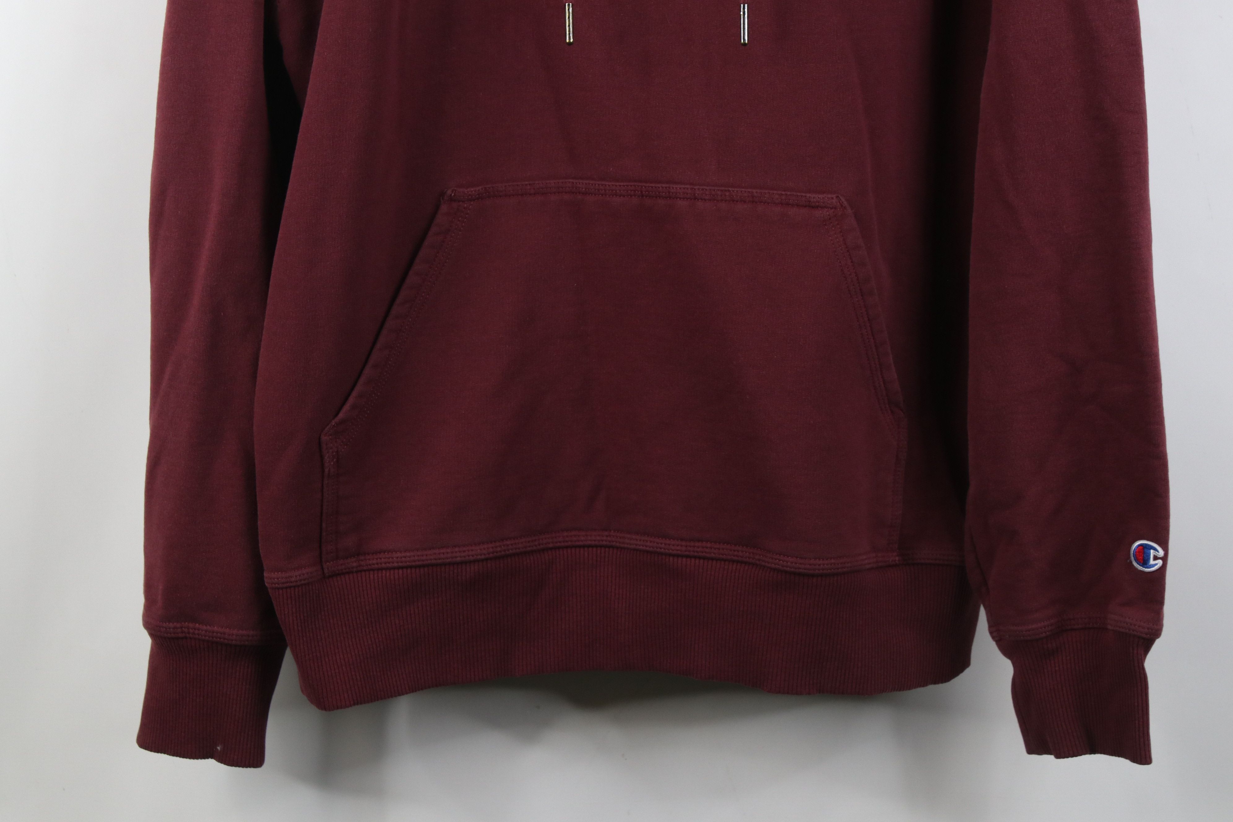 Champion Vintage Y2K Champion Faded Monochrome Hoodie Sweatshirt Red Size US L / EU 52-54 / 3 - 3 Thumbnail