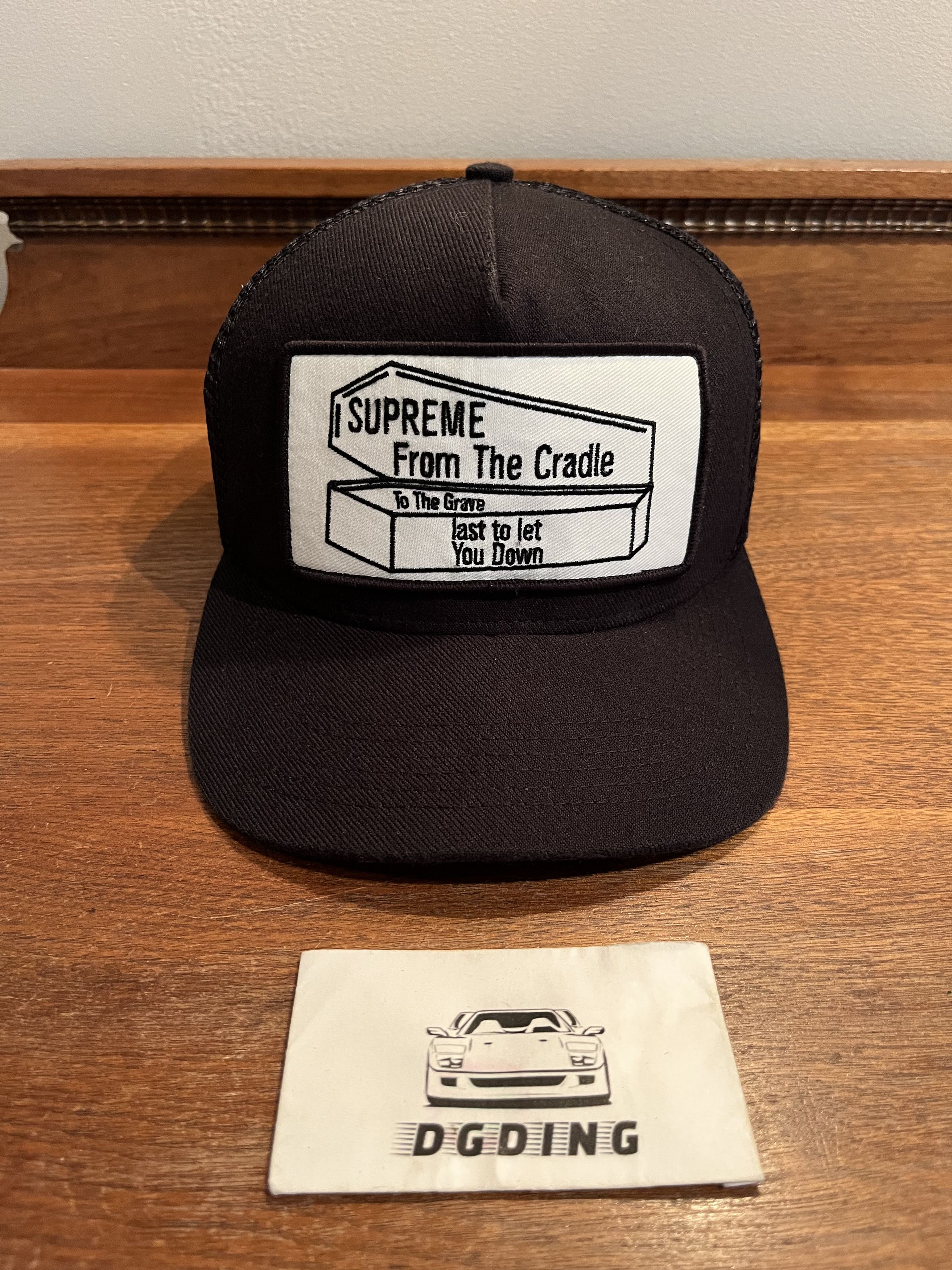 image of Supreme Coffin/from The Cradle To The Grave Hat Black Ss/15, Men's