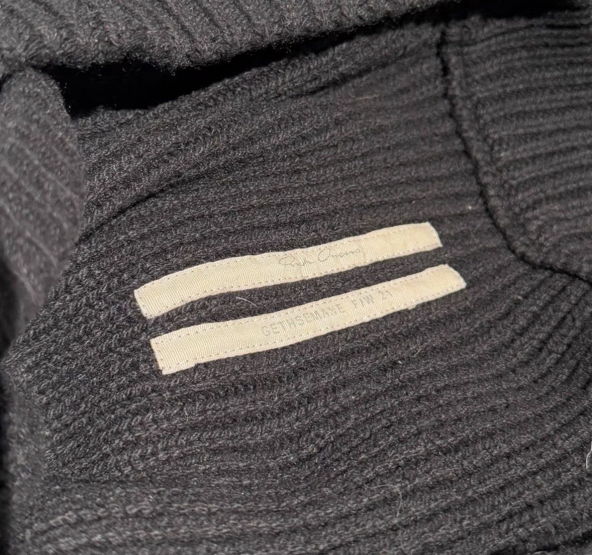 Rick Owens Rick Owens Mainline 21AW Runway "Banana" Wool Base Layer Size US S / EU 44-46 / 1 - 4 Thumbnail