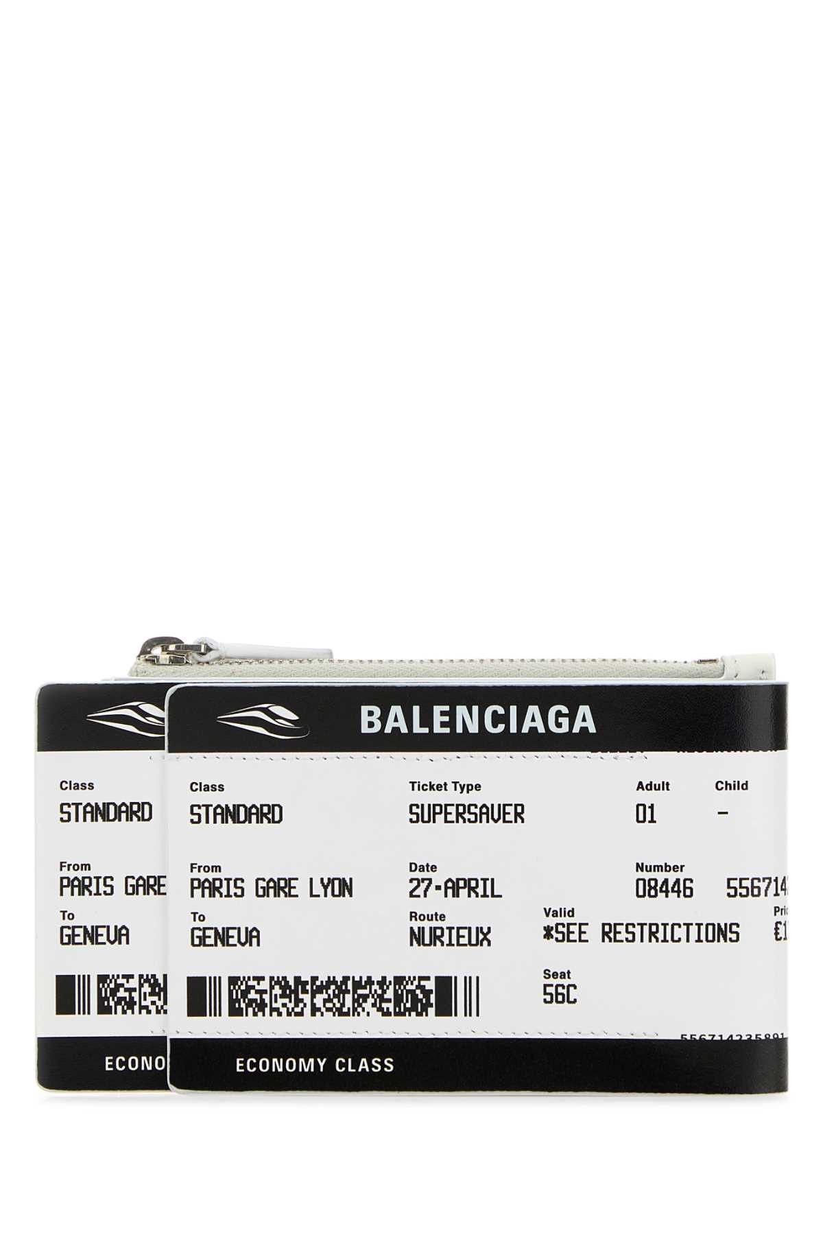 Balenciaga Printed Canvas Carta Di Imbarco Passport Card Holder Size ONE SIZE - 1 Thumbnail