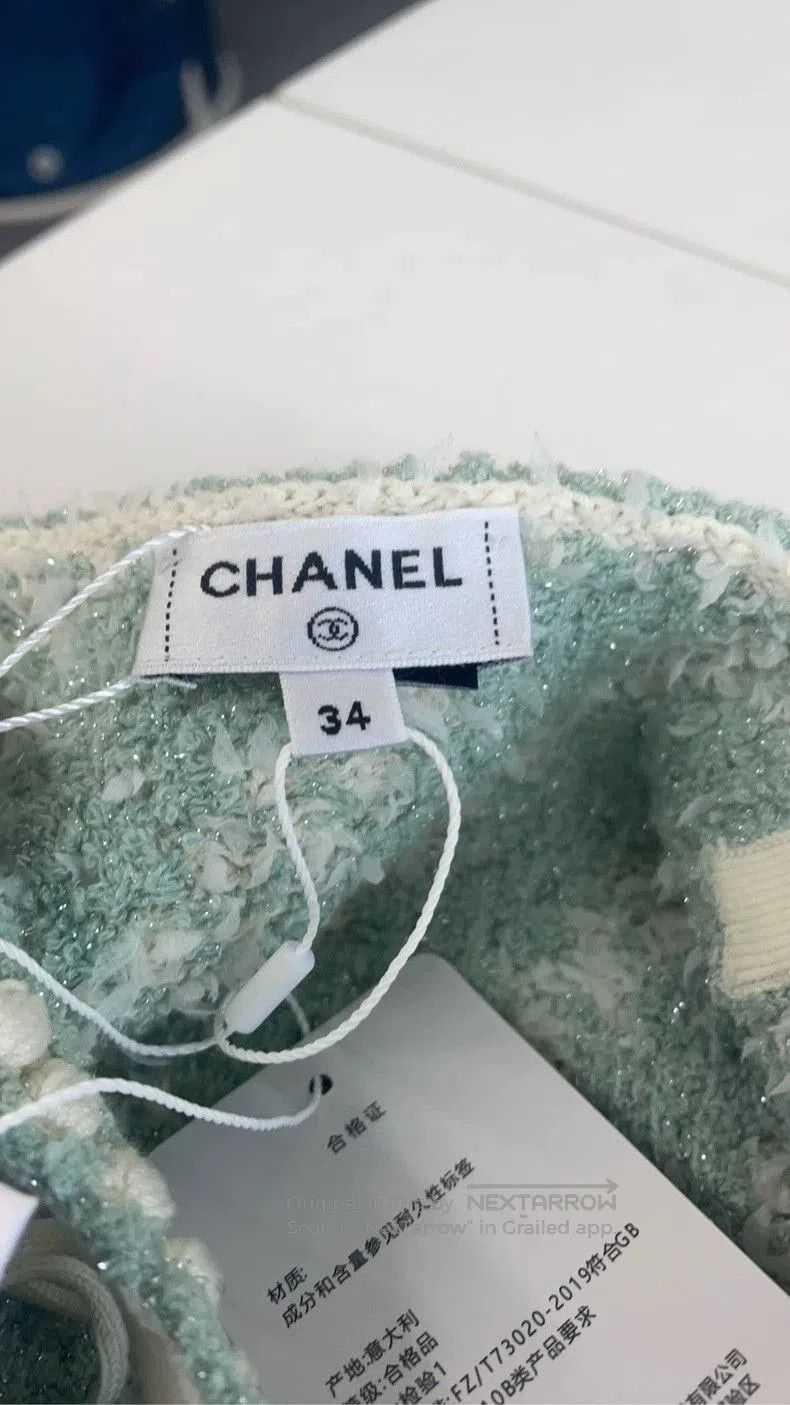 Chanel Chanel Mint Green Sleeveless Dress. Size US XS / EU 42 / 0 - 3 Thumbnail