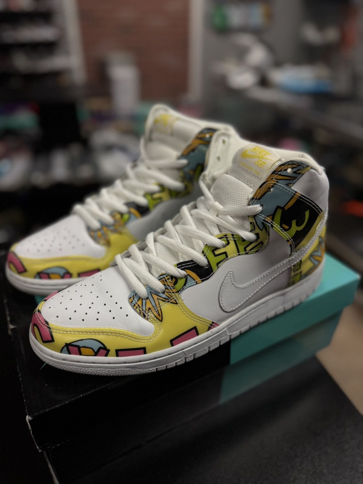 Nike Nike SB Dunk High De La Soul Size 11 🧼 W BOX Size US 11 / EU 44 - 6 Thumbnail