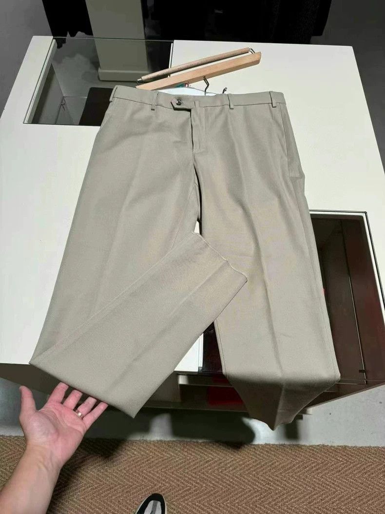 Loro Piana LORO PIANA Men's light khaki casual trousers for autumn an Size 52S - 1 Thumbnail