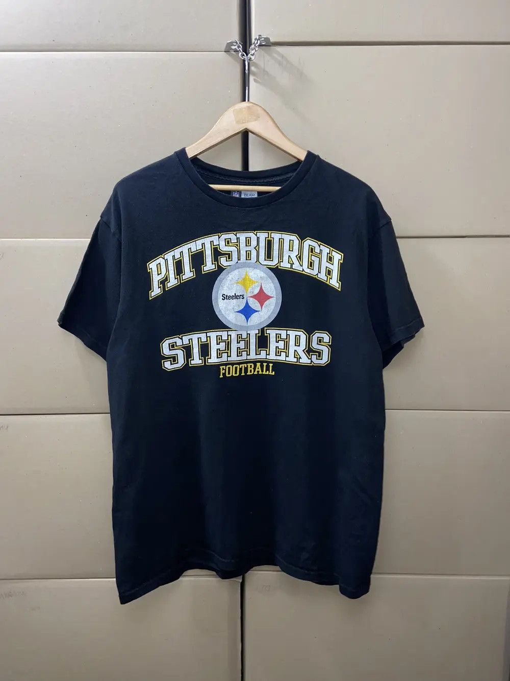 NFL VINTAGE PITTSBURG STEELERS Y2K FADED TEE JERSEY NY NFL SKATE Size US L / EU 52-54 / 3 - 1 Thumbnail