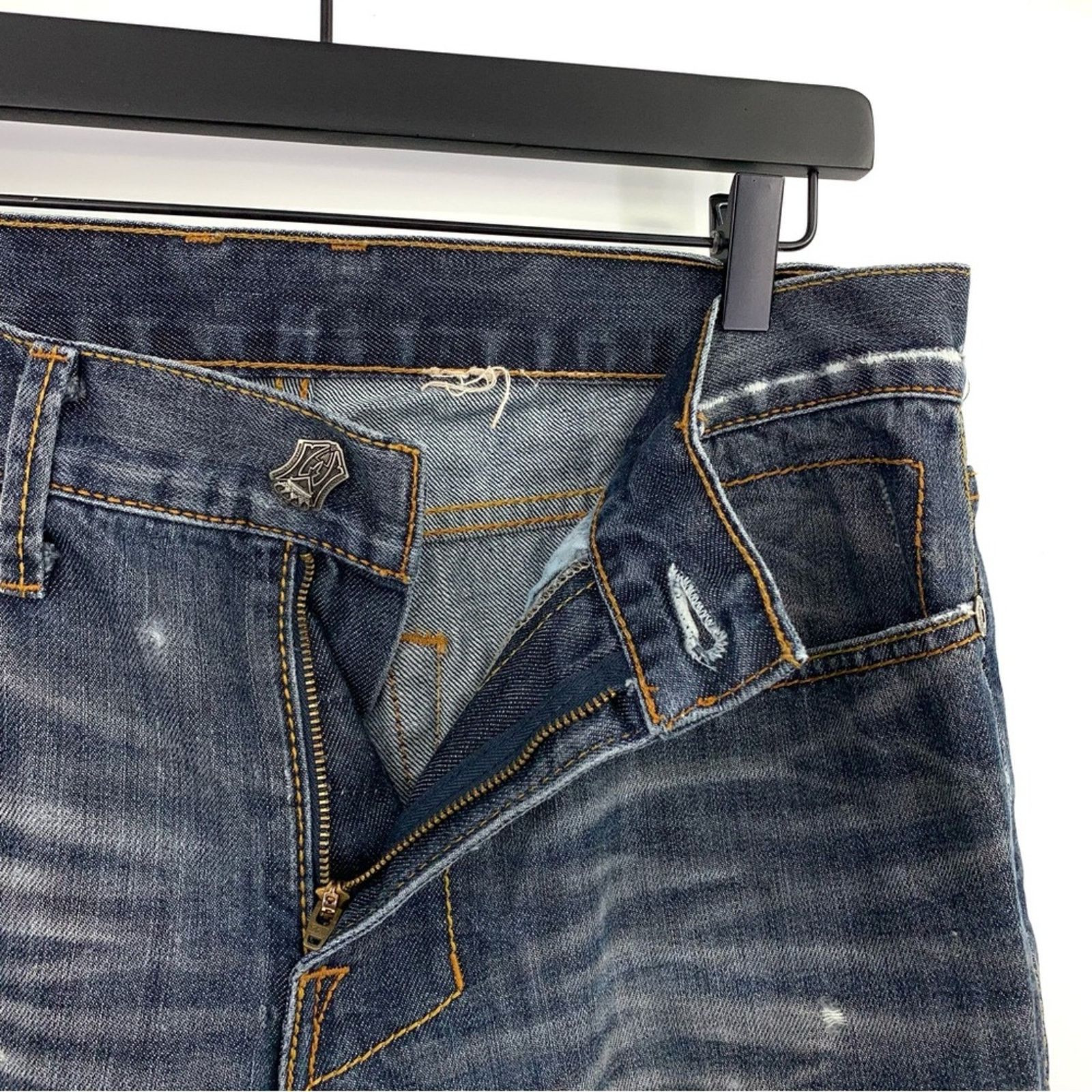 Monarchy MONARCHY Boot Cut Jeans Medium Blue Wash 34x31 Size US 34 / EU 50 - 5 Thumbnail