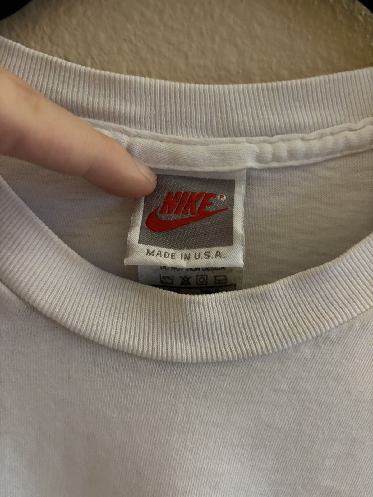 Vintage Vintage 90s Nike “Day Without Running Is A Bad Air Day” Tee Size US M / EU 48-50 / 2 - 6 Thumbnail