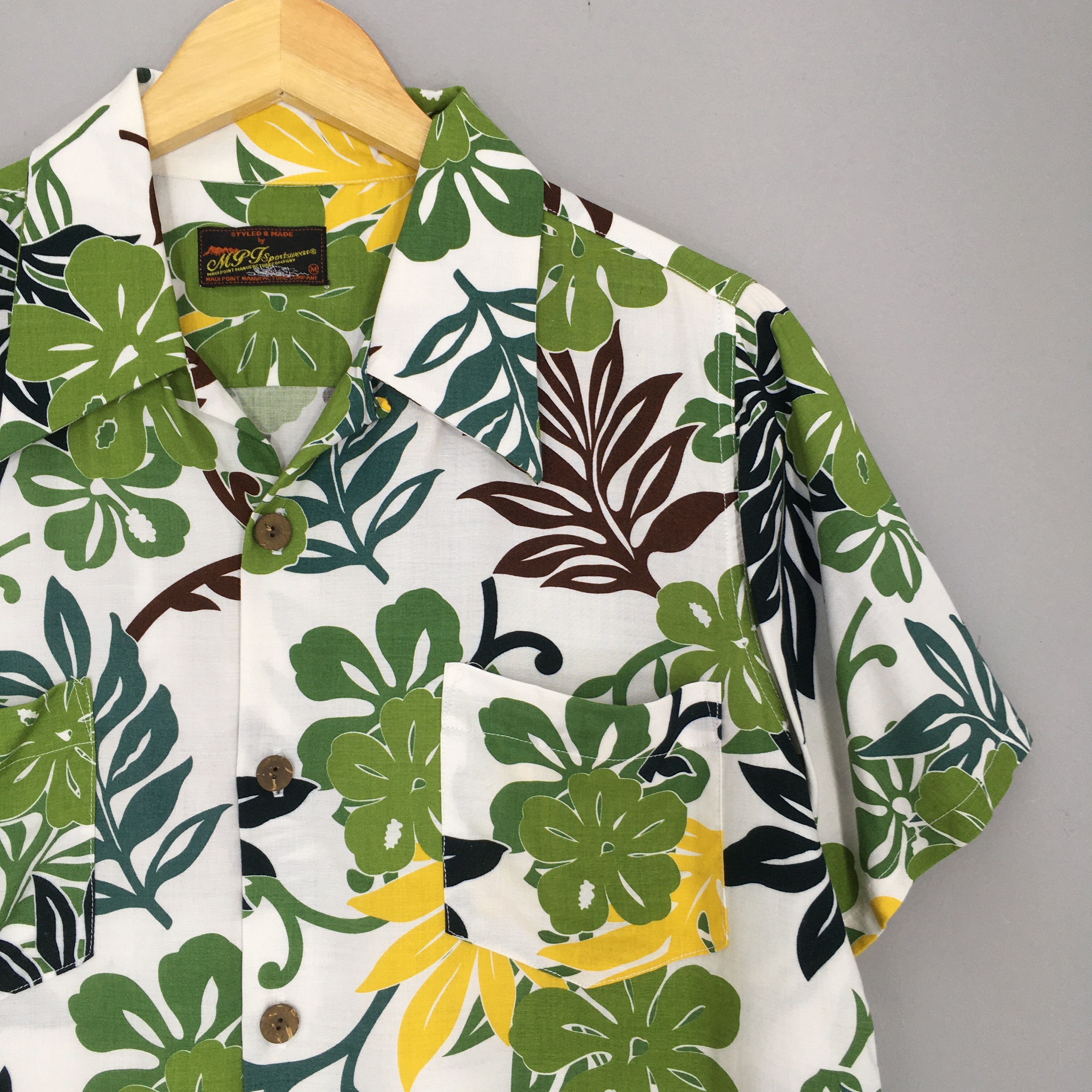 Vintage Vintage 90s Aloha Floral Hawaiian Rayon Shirt Medium Size US M / EU 48-50 / 2 - 2 Thumbnail