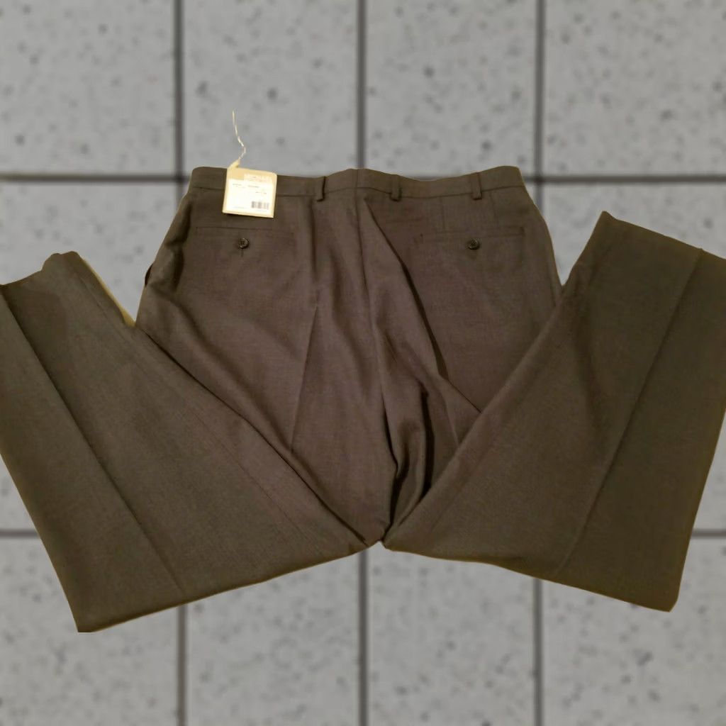 Michael Kors Michael Kors Mens Gray Chino Khaki Trouser Pants 38x30 Dress Slack Size US 38 / EU 54 - 1 Thumbnail