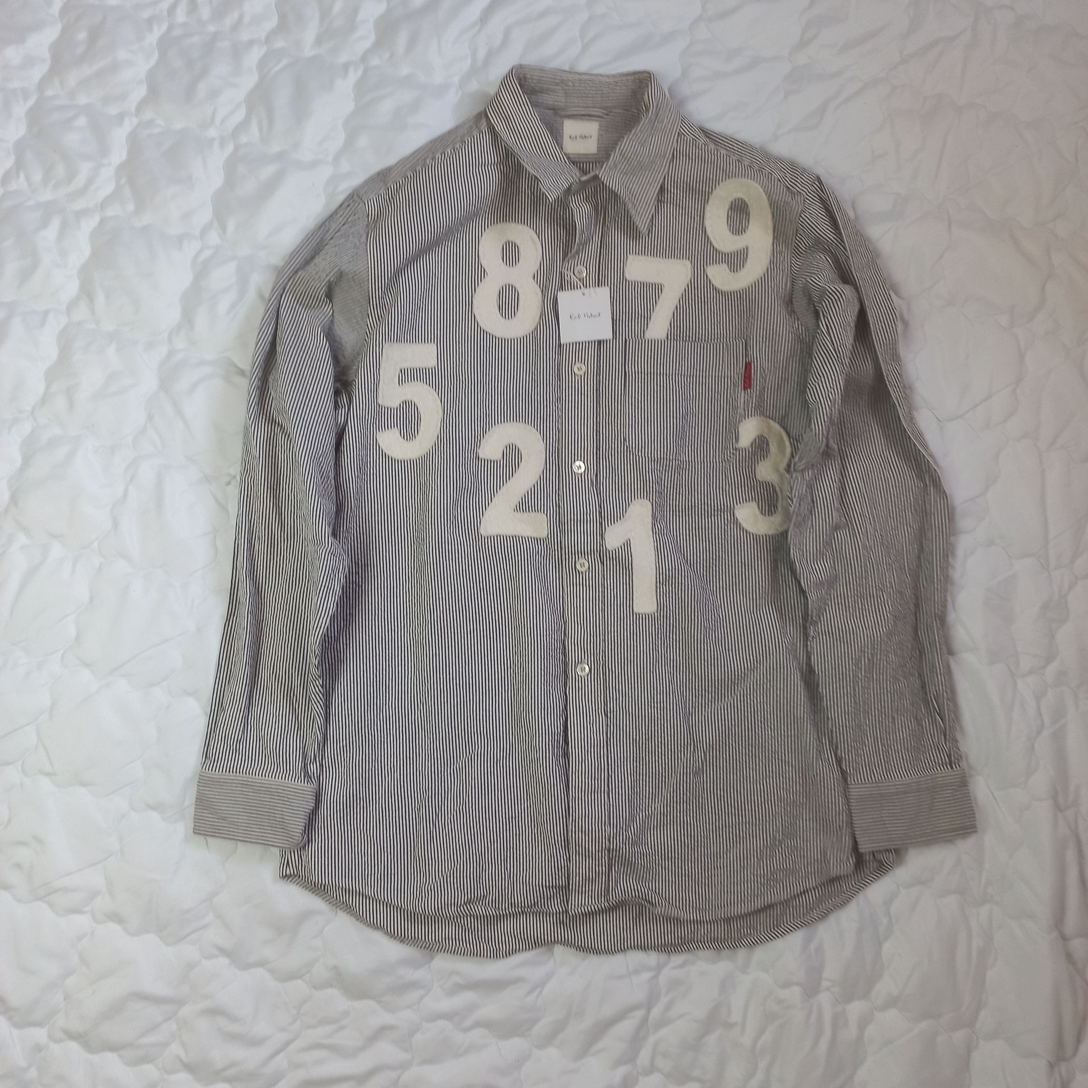 Karl Helmut × Karl Kani Karl Helmut Numeric Embriodery Shirt Size US L / EU 52-54 / 3 - 1 Thumbnail