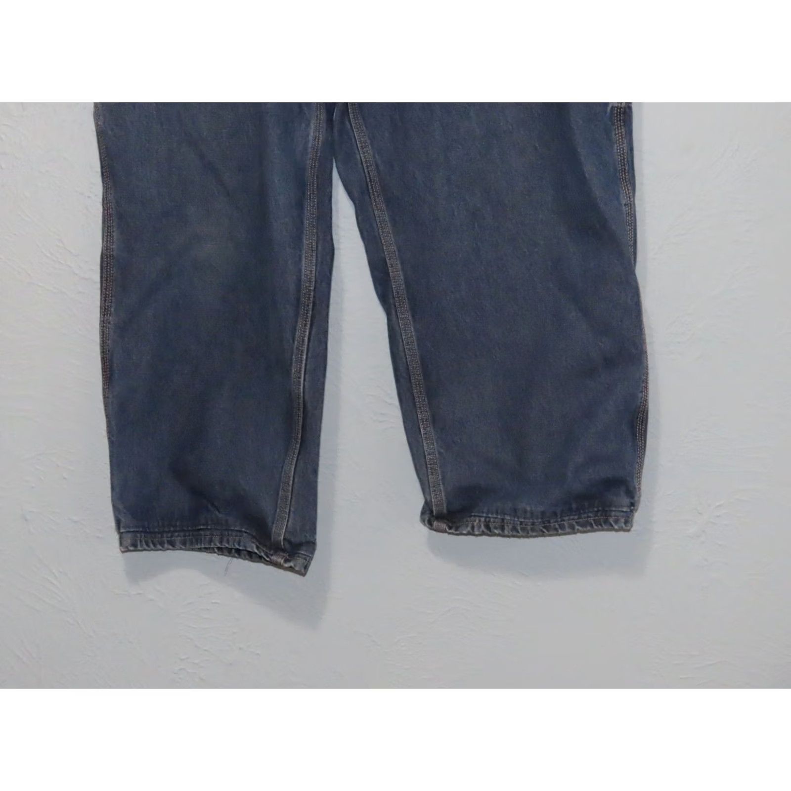 Carhartt Carhartt FR Jeans Mens 40x23 Denim Cargo Pocket Work Pants Straight 23 Inseam Blue Regular Mens Size US 40 / EU 56 - 2 Thumbnail