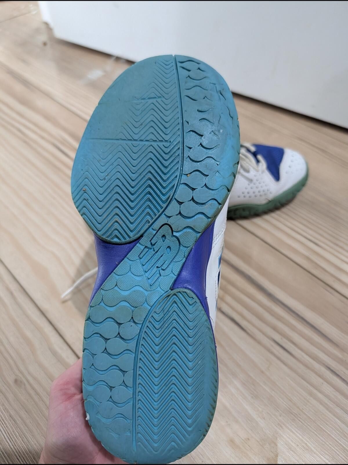 New Balance New Balance Blue & White Athletic Sneakers Size US 8 / IT 38 - 5 Thumbnail