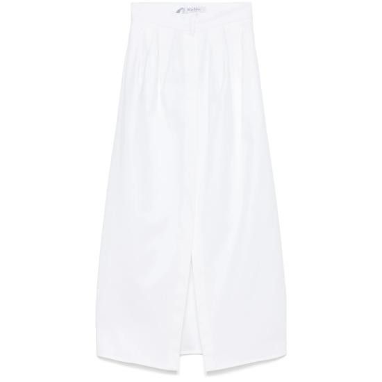 Max Mara MAX MARA Women Long Skirts ALCADE1234 001 WHITE Size 27" / US 4 / IT 40 - 1 Thumbnail