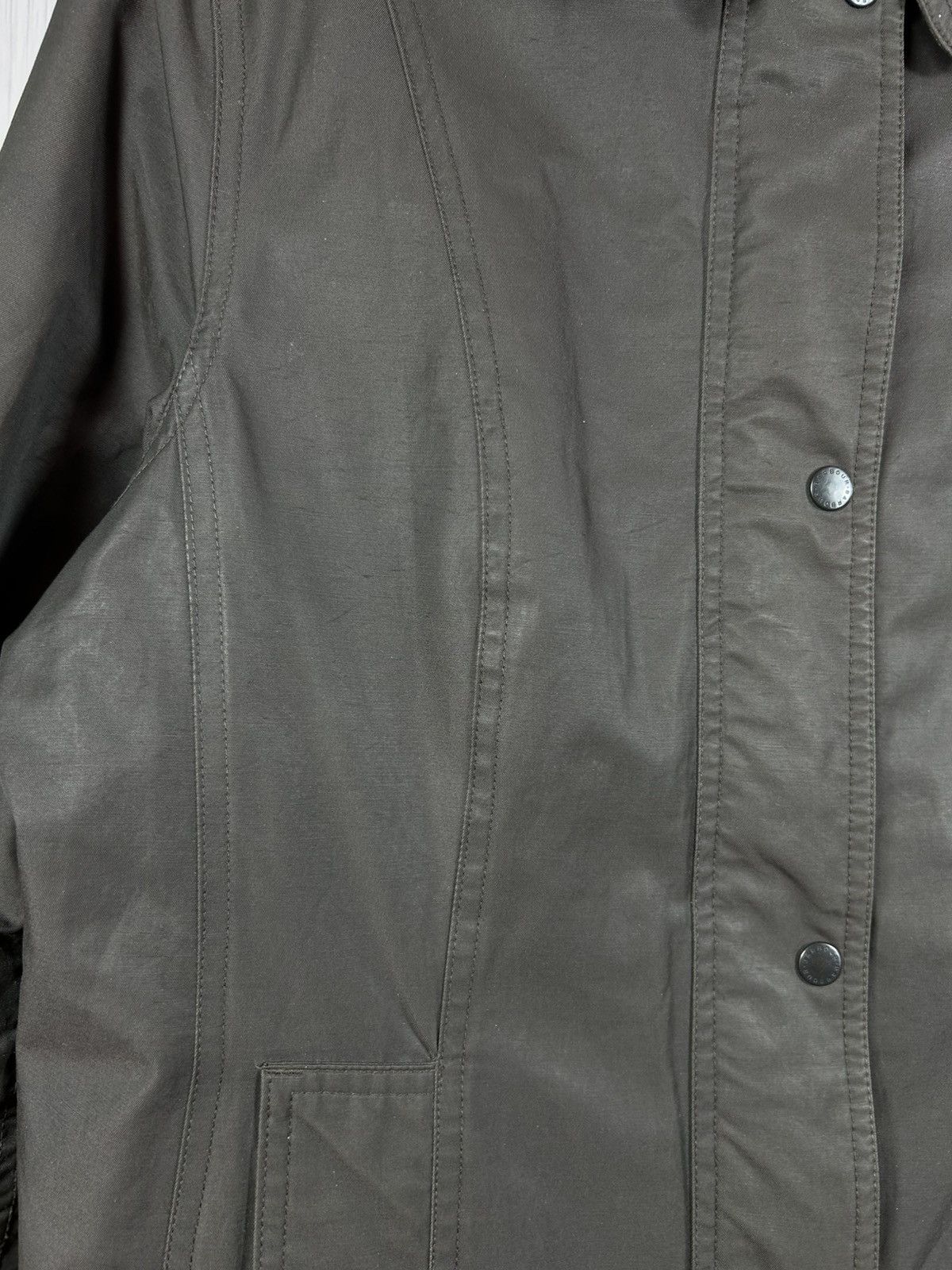 Barbour Barbour Twill Belsay Women’s Brown Waterproof Long Jacket Size XL / US 12-14 / IT 48-50 - 9 Thumbnail
