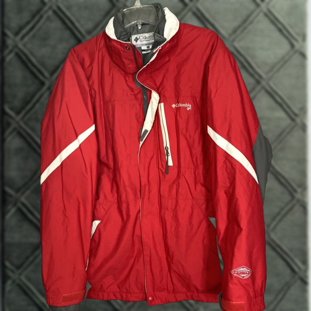 Vintage Columbia Interchange Jacket Mens L Full Zip Ski Winter 3-in-1 Nylon Red 26X31 Snow Pair? Size US L / EU 52-54 / 3 - 1 Thumbnail