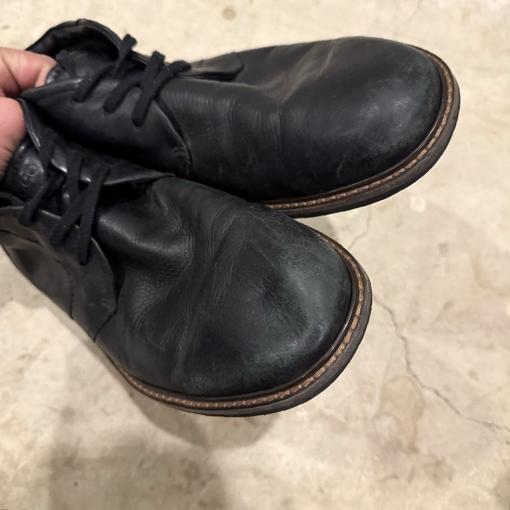 Ecco VINTAGE ECCO Turn GTX Mens Chukka Ankle Boots 13-13.5 Black GORE-TEX Leather (Pre-owned) Size US 13 / EU 46 - 5 Thumbnail