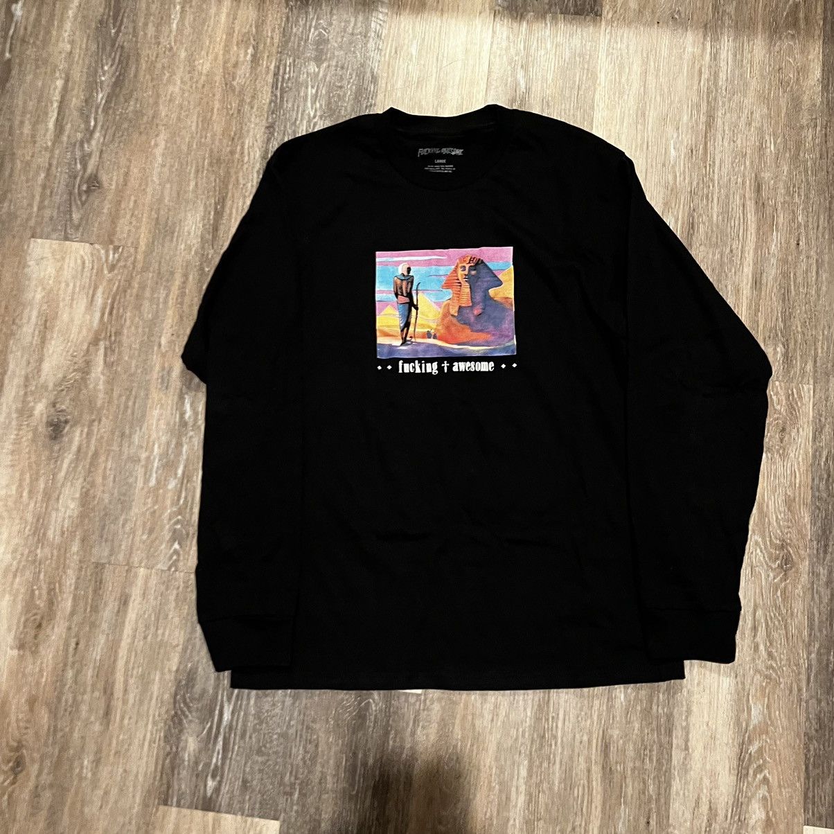 Fucking Awesome Fucking Awesome Egyptian Long sleeve Sphinx Pharoah Tee Size US L / EU 52-54 / 3 - 2 Thumbnail