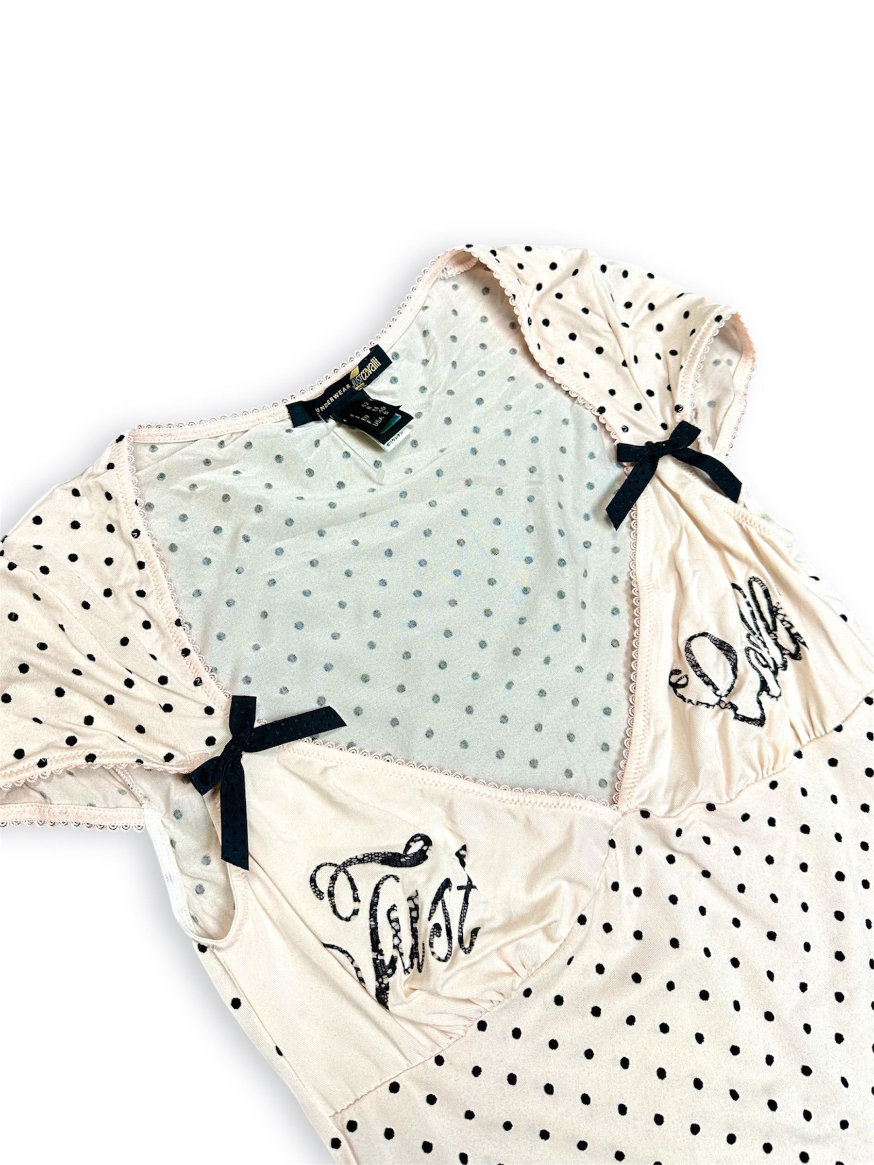 Just Cavalli Roberto Cavalli Printed bunt style polka dot t-shirt Size M / US 6-8 / IT 42-44 - 2 Thumbnail
