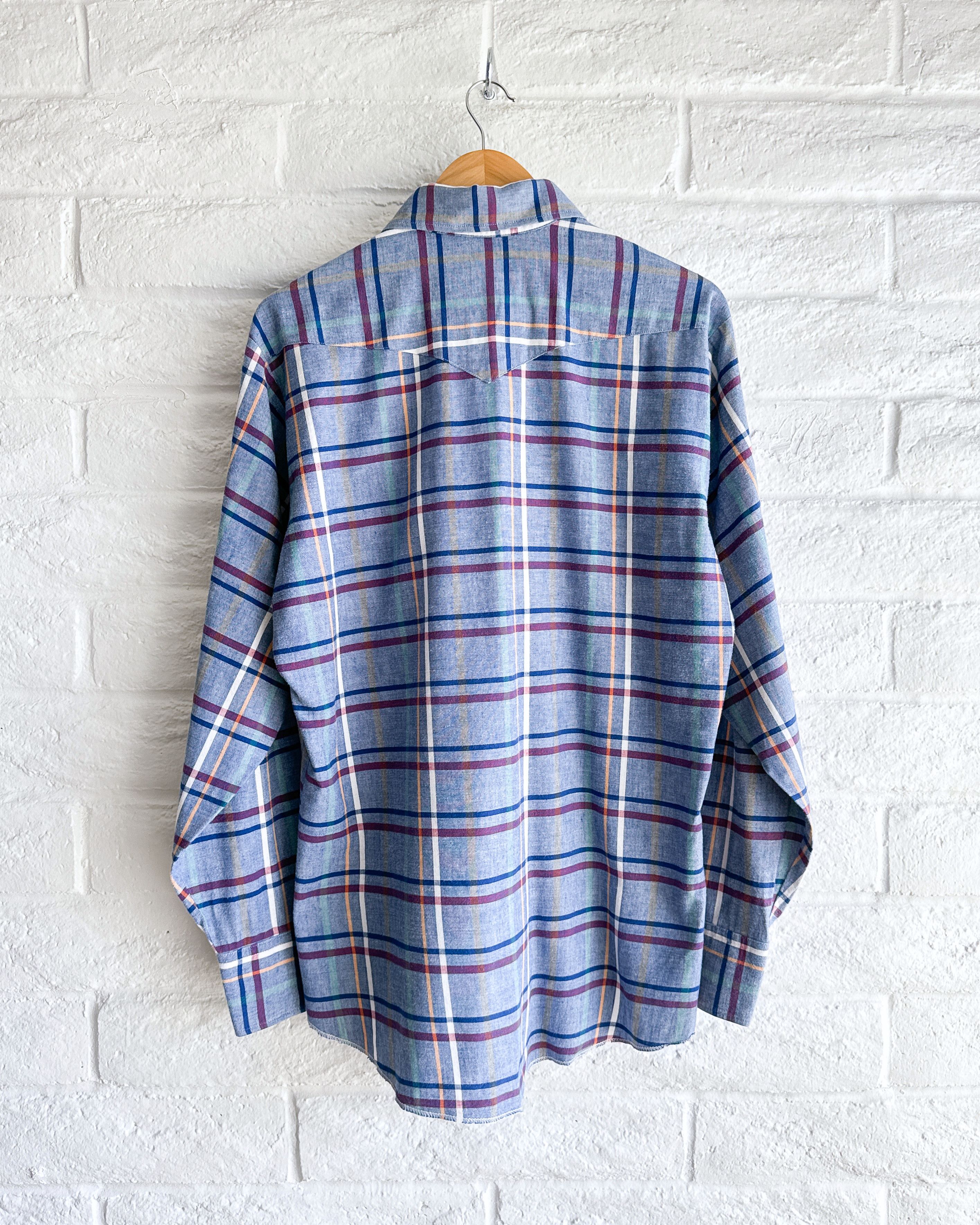 Vintage Vintage 90s Ranch And Town Striped Western Shirt Men's L Size US L / EU 52-54 / 3 - 4 Thumbnail