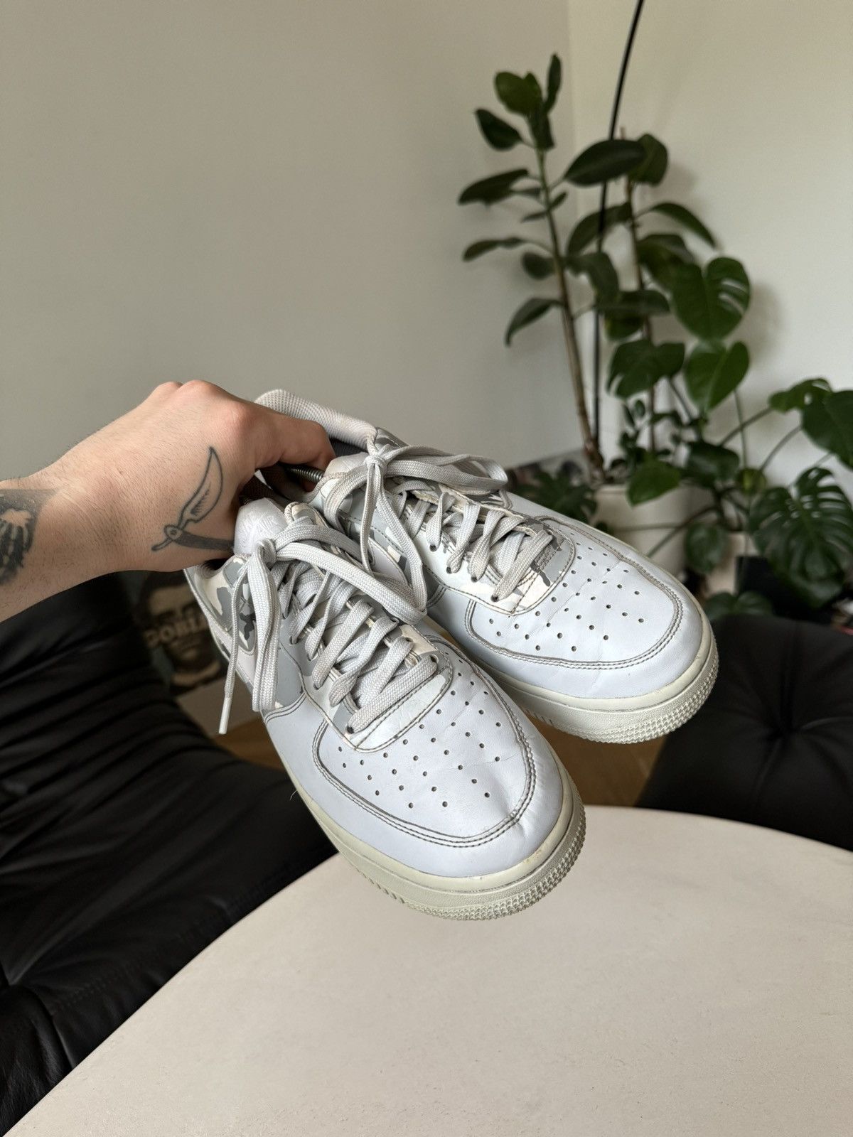 Nike Nike Air Force 1 Low Grey Camo 2017 Sneakers Hype Rare Size US 7.5 / EU 40-41 - 9 Thumbnail