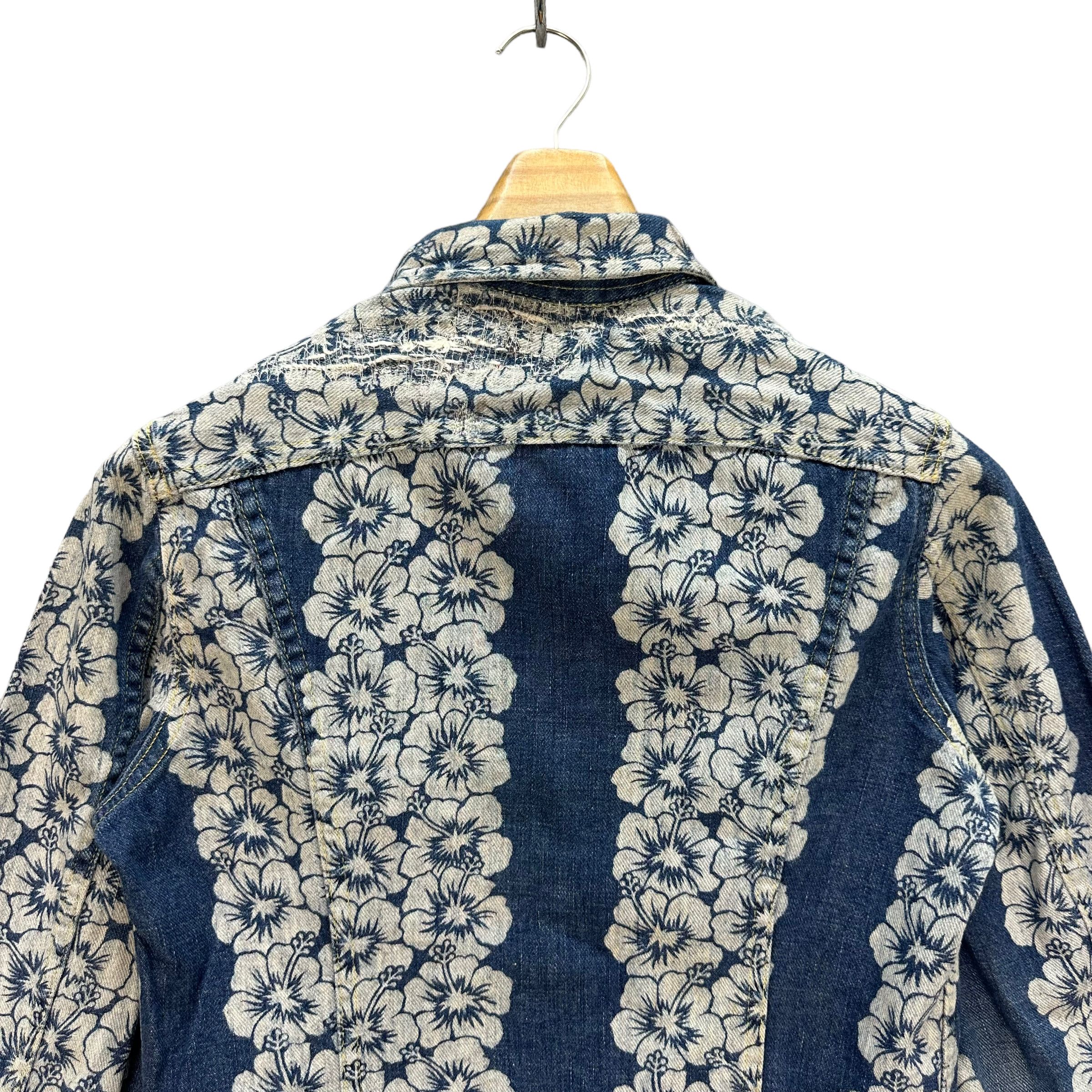Hysteric Glamour HYSTERIC GLAMOUR FLOWER PRINT DENIM JACKET #7783-172 Size S / US 4 / IT 40 - 12 Thumbnail