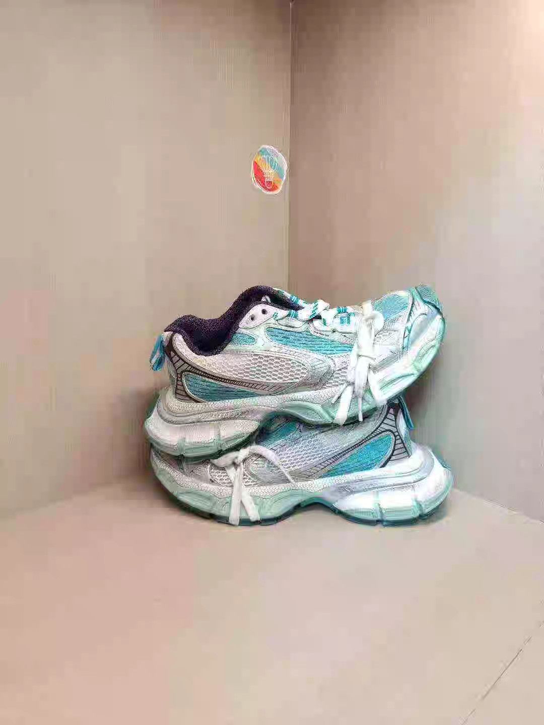 Balenciaga Balenciaga Triple S Grey/Blue K15 Size US 7 / IT 37 - 4 Thumbnail
