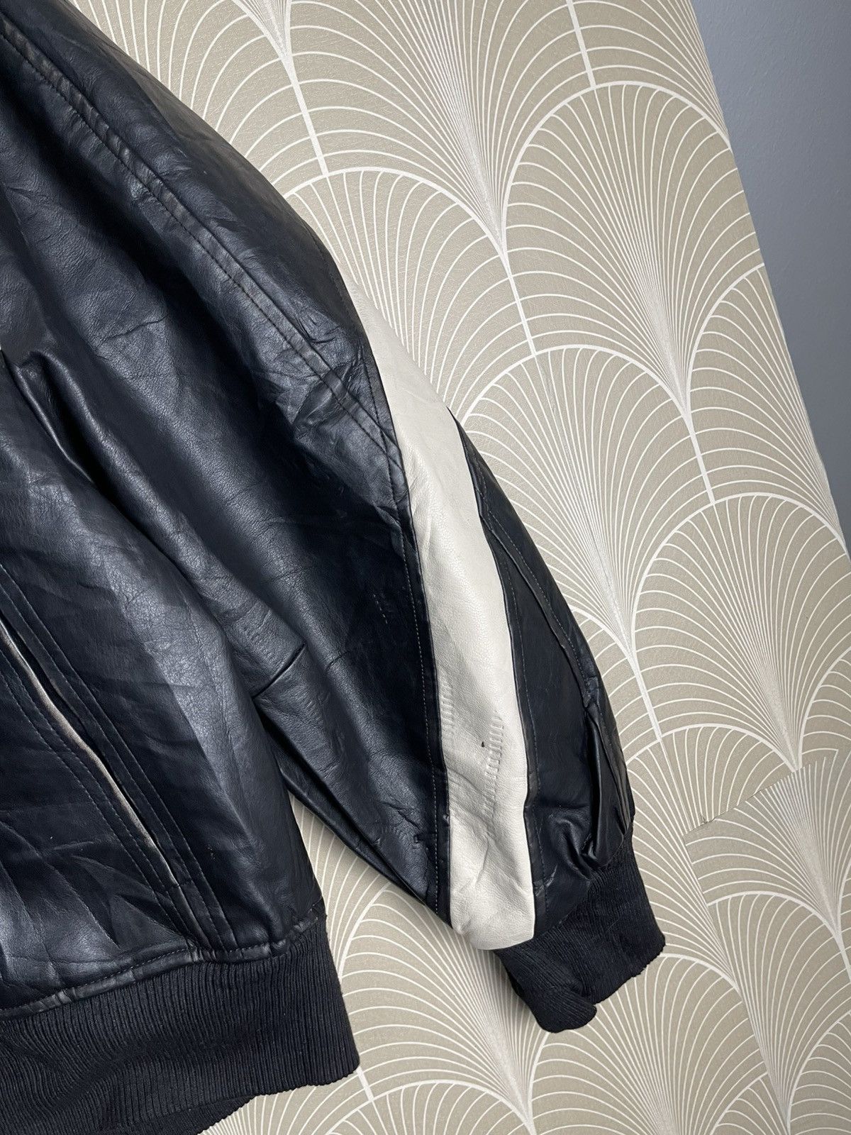 Japanese Brand × Vintage VINTAGE LAFUDGE STORE BOMBER LEATHER JACKET RARE Size US M / EU 48-50 / 2 - 7 Thumbnail